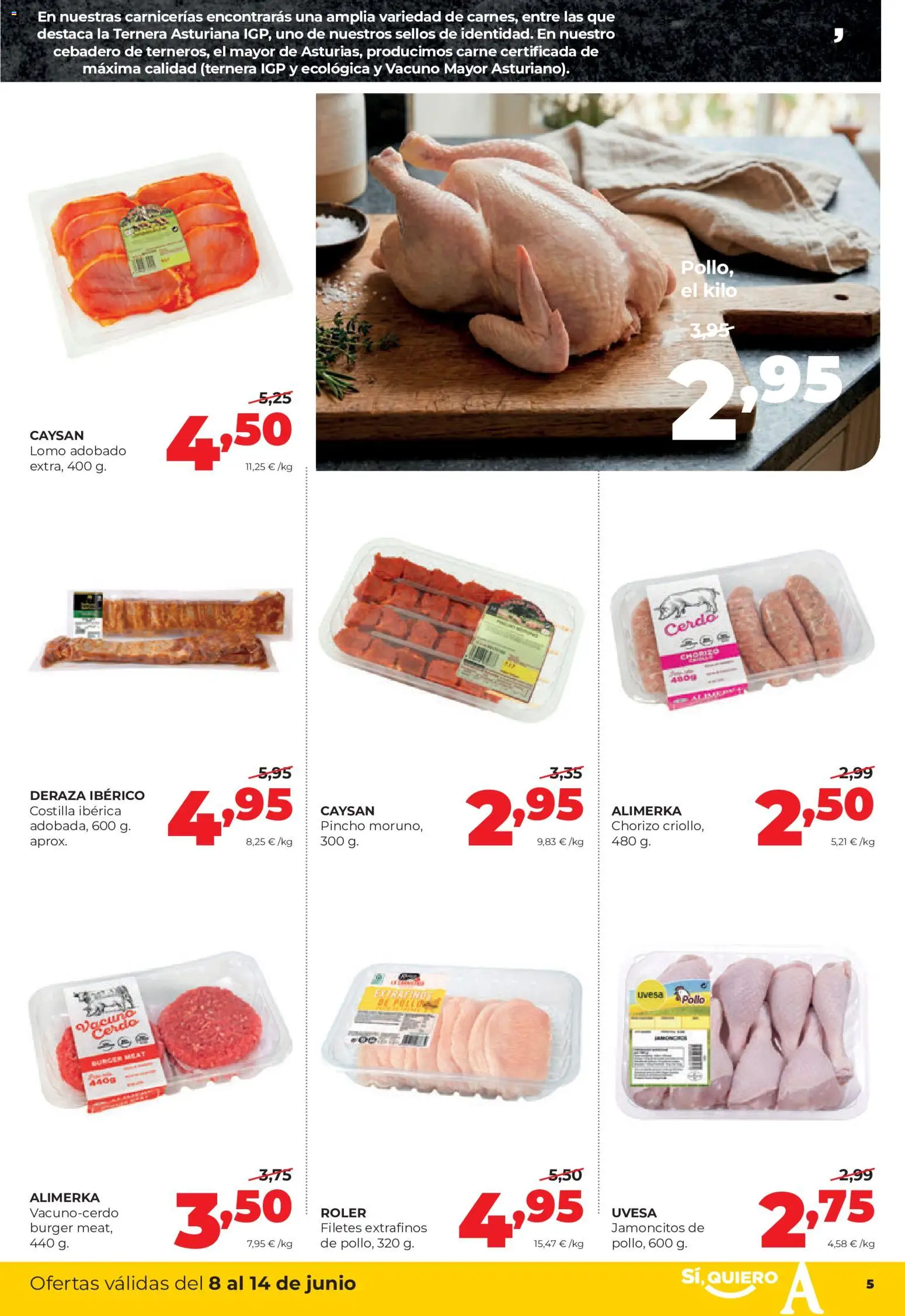 Alimerka folleto Castilla y León │ válido desde el 08.06.2026 | Página: 5 | Productos: Cerdo