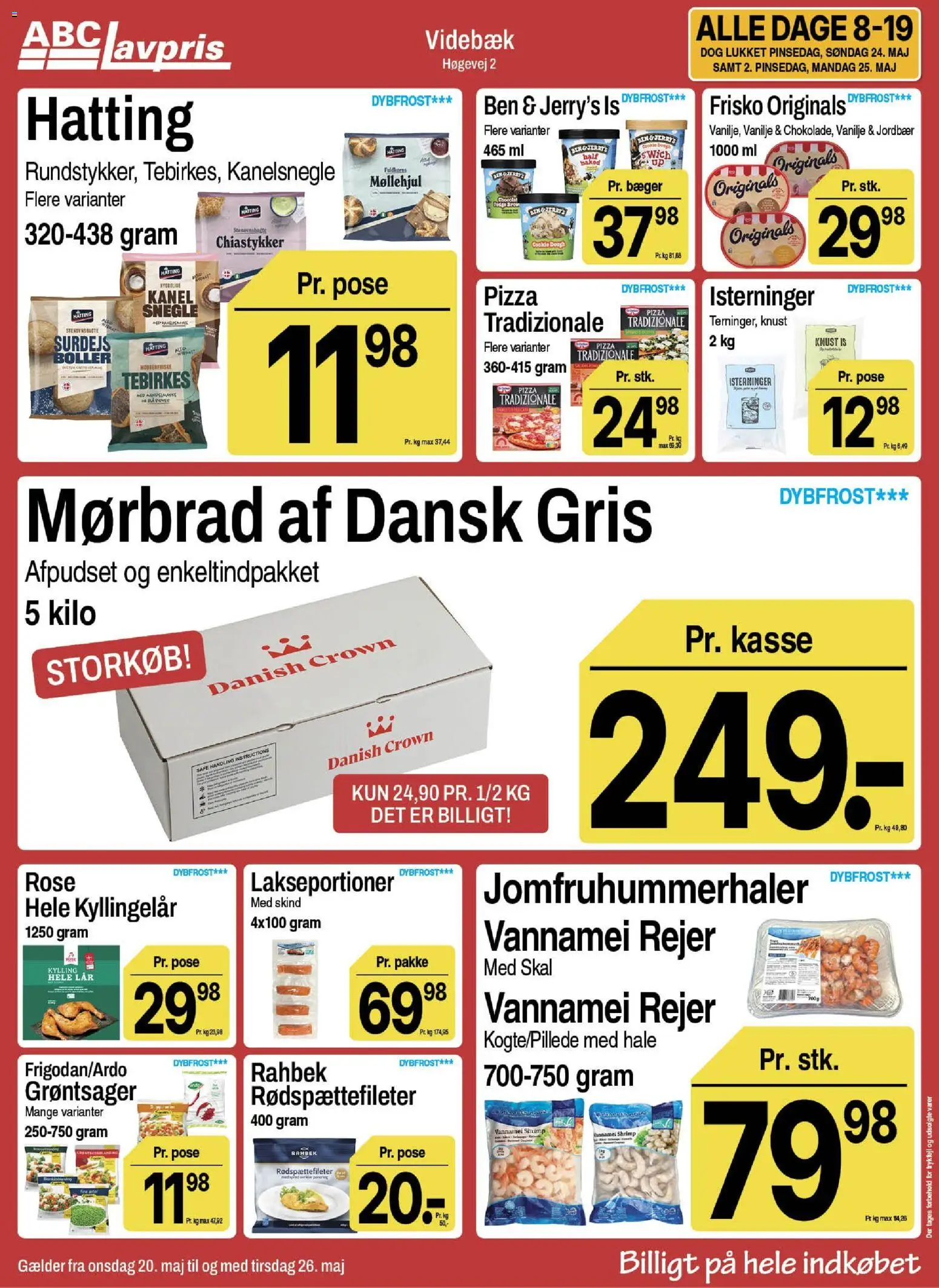 Abc Lavpris tilbudsavis – gyldig fra 20.05.2026 | Side: 10 | Produkter: Kanelsnegle, Kanel, Jordbær, Vanilje
