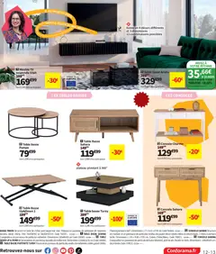 Conforama - Prévisualisation de Conforama catalogue valide à partir de 29/09/2026 | Page: 13 | Produits: Table basse, Laque, Table, Tiroirs