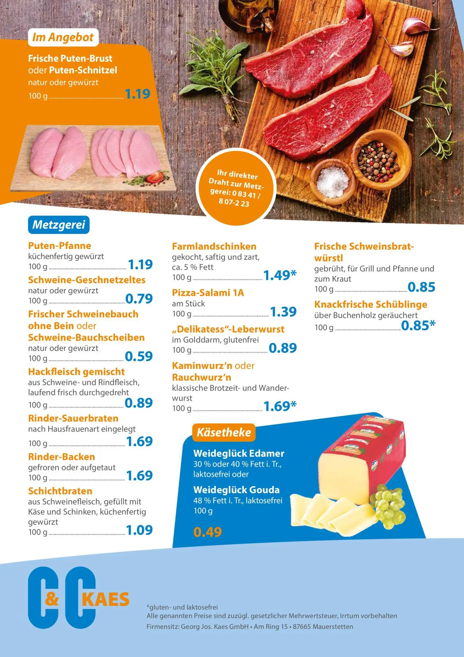 C&C Prospekt – gültig ab 19.10.2026 | Seite: 4 | Produkte: Grill, Käse, Würstl, Wurst