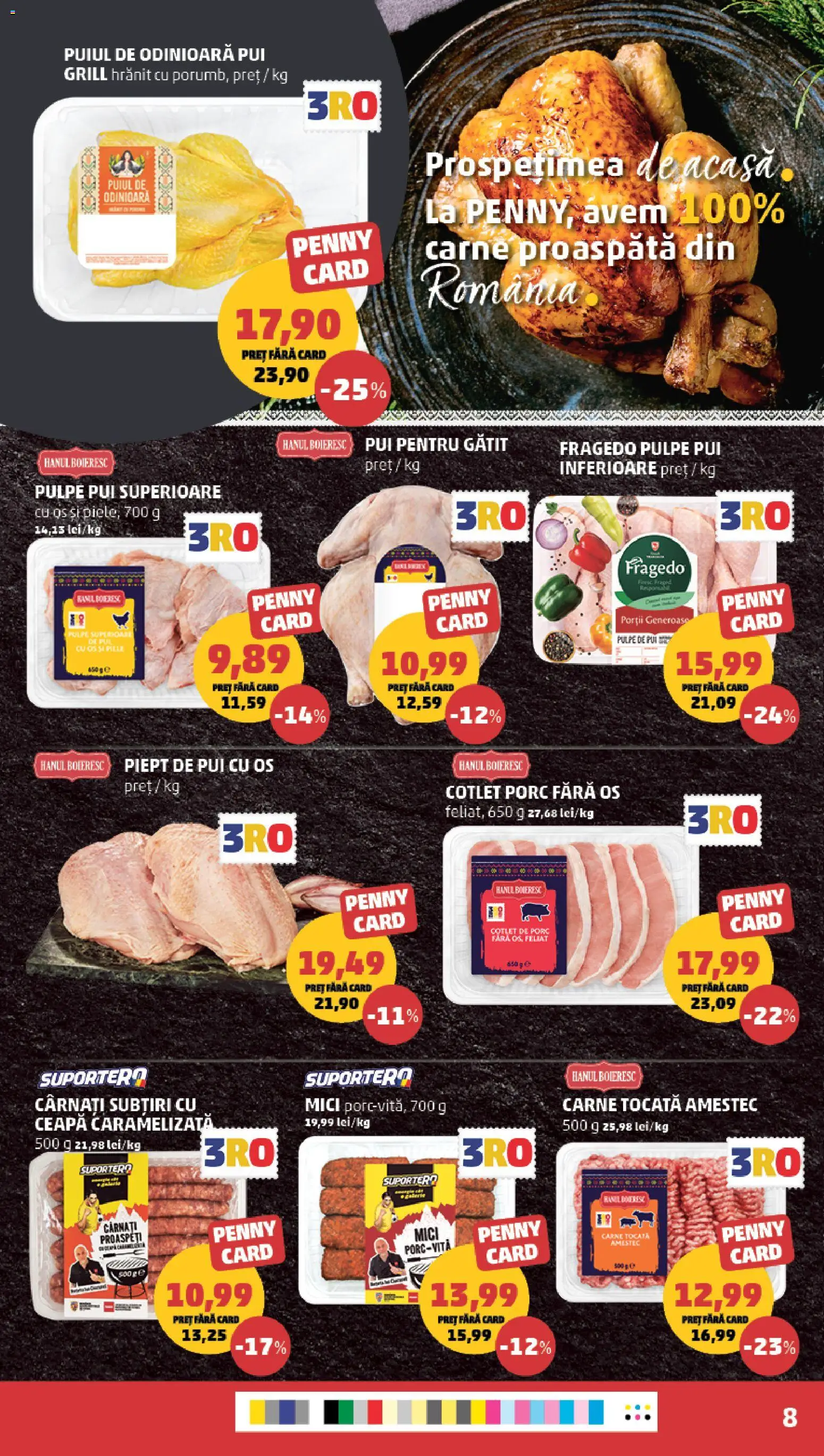 Noul catalog PENNY – valabil de la 19.08.2026 | Pagină: 8 | Produse: Pui grill, Pui, Carne tocată, Porumb