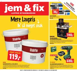Jem & fix - Tibudsavis uge 41 gyldig fra 04/10/2026