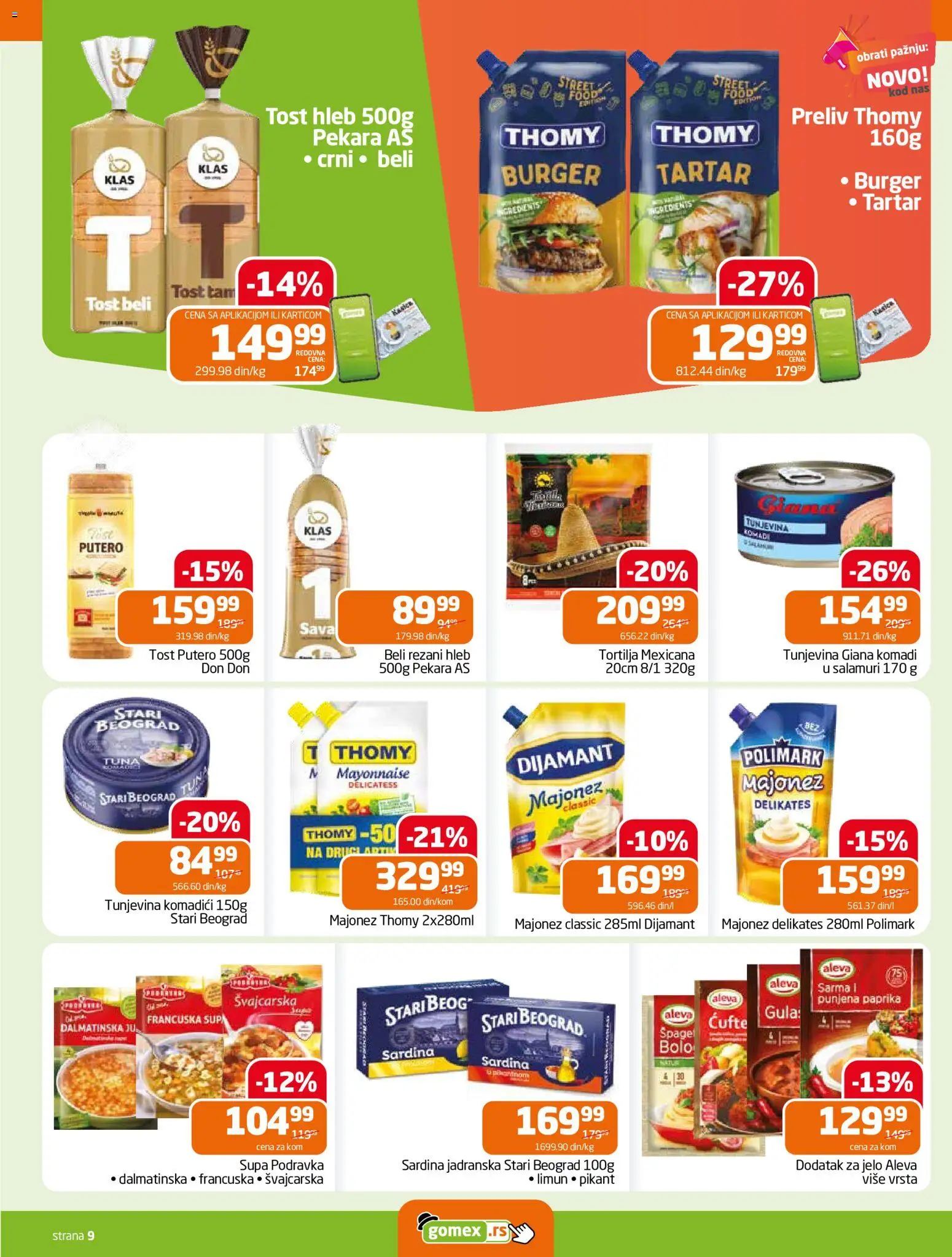 Gomex katalog - važi od 08.07.2026 | Strana: 9