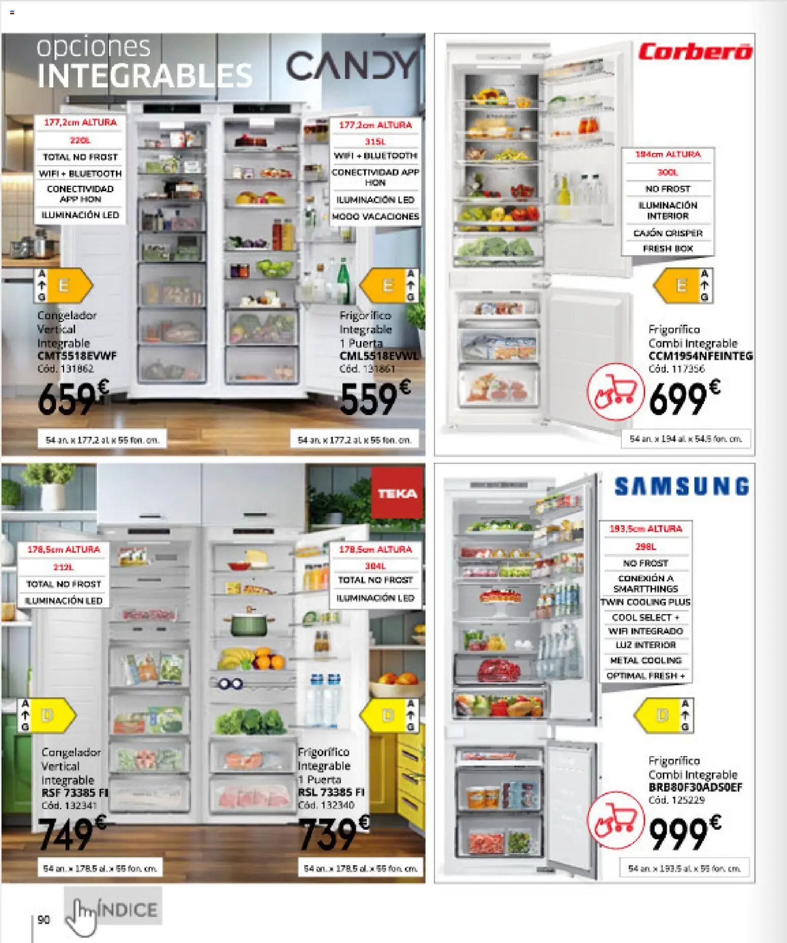 Conforama folleto │ válido desde el 16.04.2026 | Página: 90 | Productos: Congelador, Combi, Galette de chaise