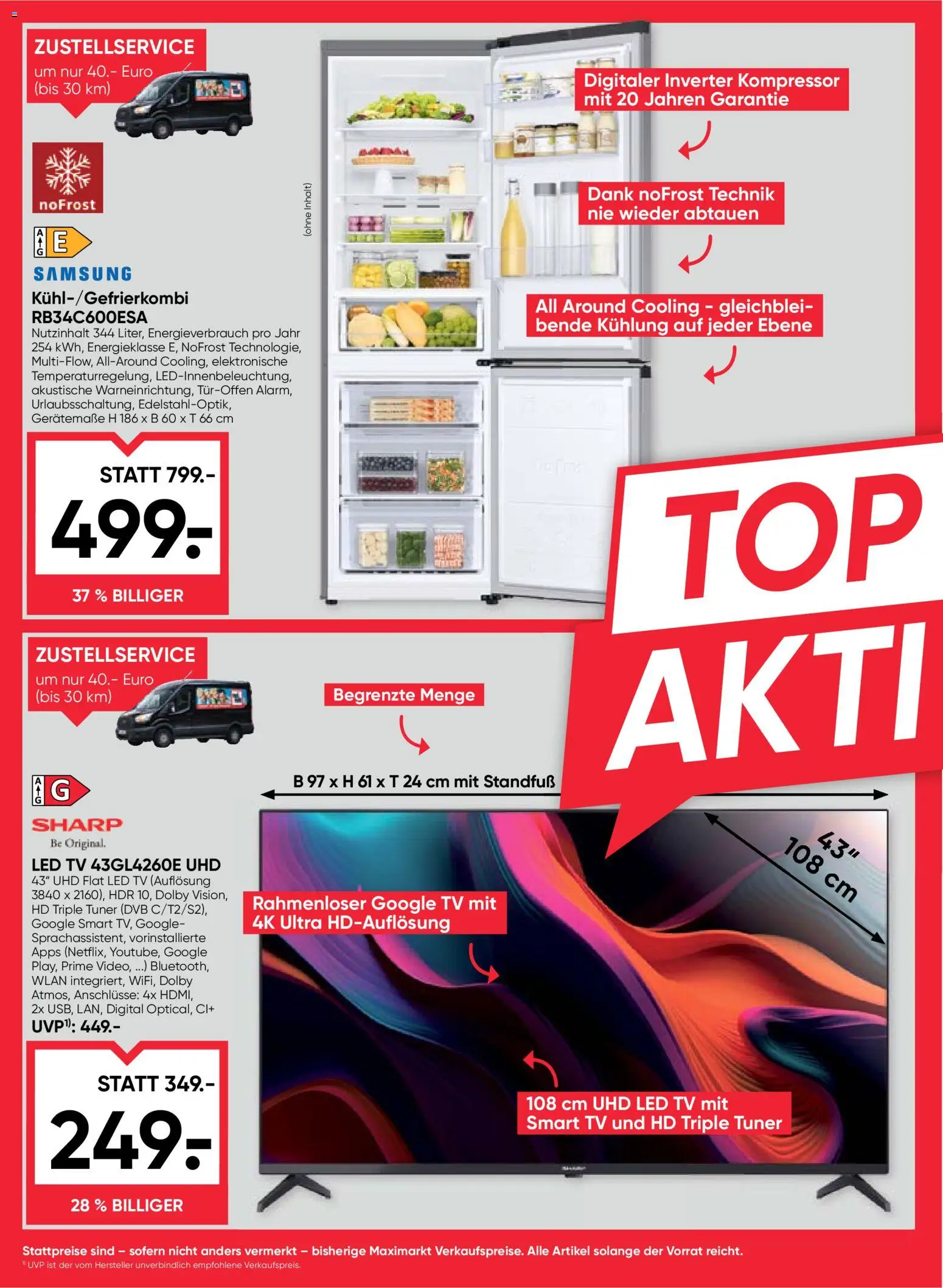 Maximarkt Flugblatt gültig ab 24.09.2026 | Seite: 26 | Produkte: TV, Samsung