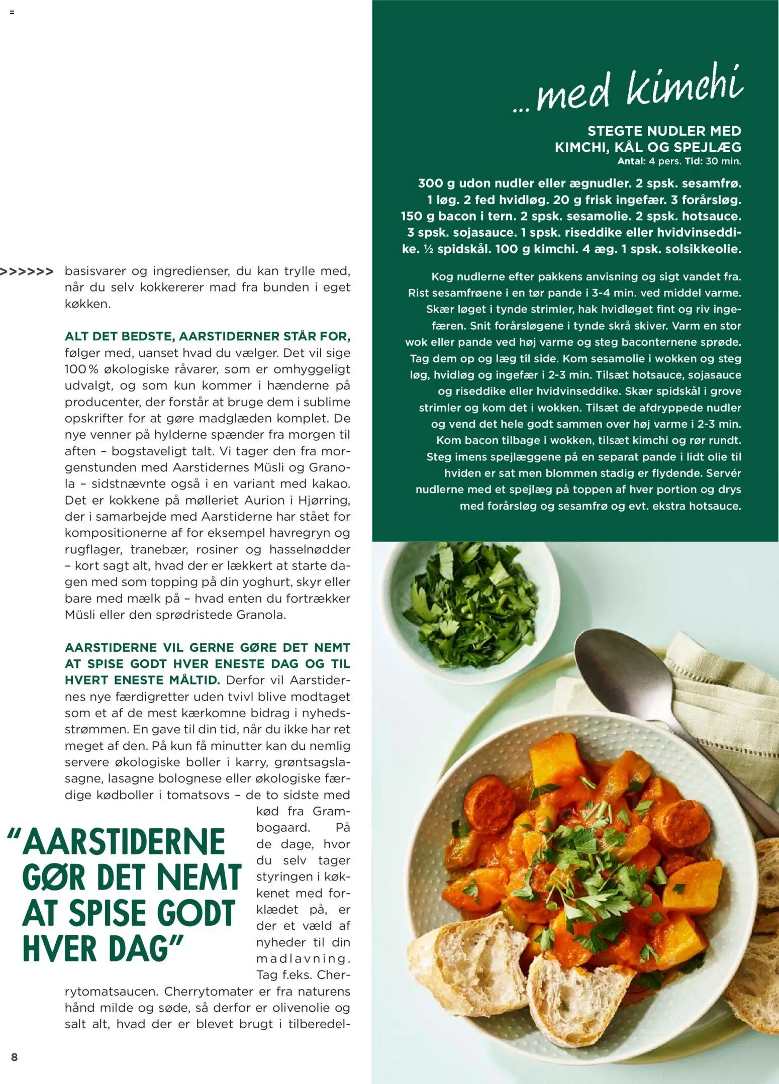 Meny tilbudsavis – gyldig fra 01/10/2026 | Side: 8 | Produkter: Ingefær, Skyr, Forårsløg, Müsli