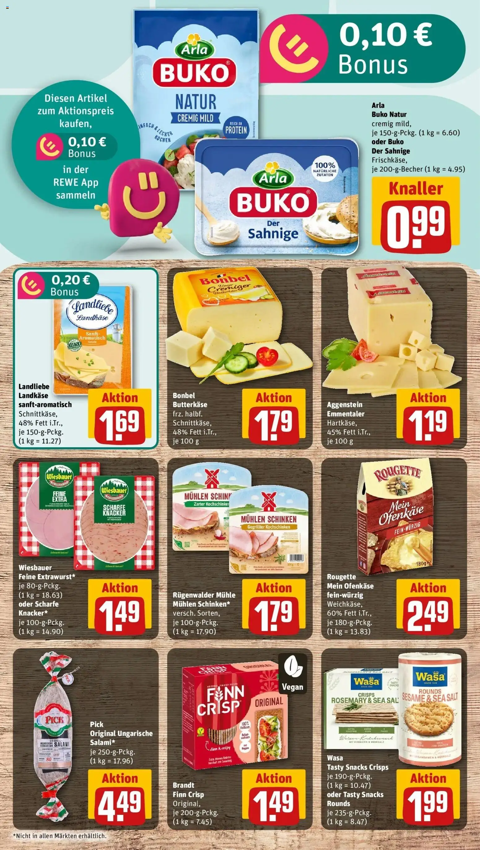 REWE Prospekt ab 12.10.2026 zum Blättern » Angebote | Seite: 7 | Produkte: Mühle, Arla buko, Schinken, Sesamsamen