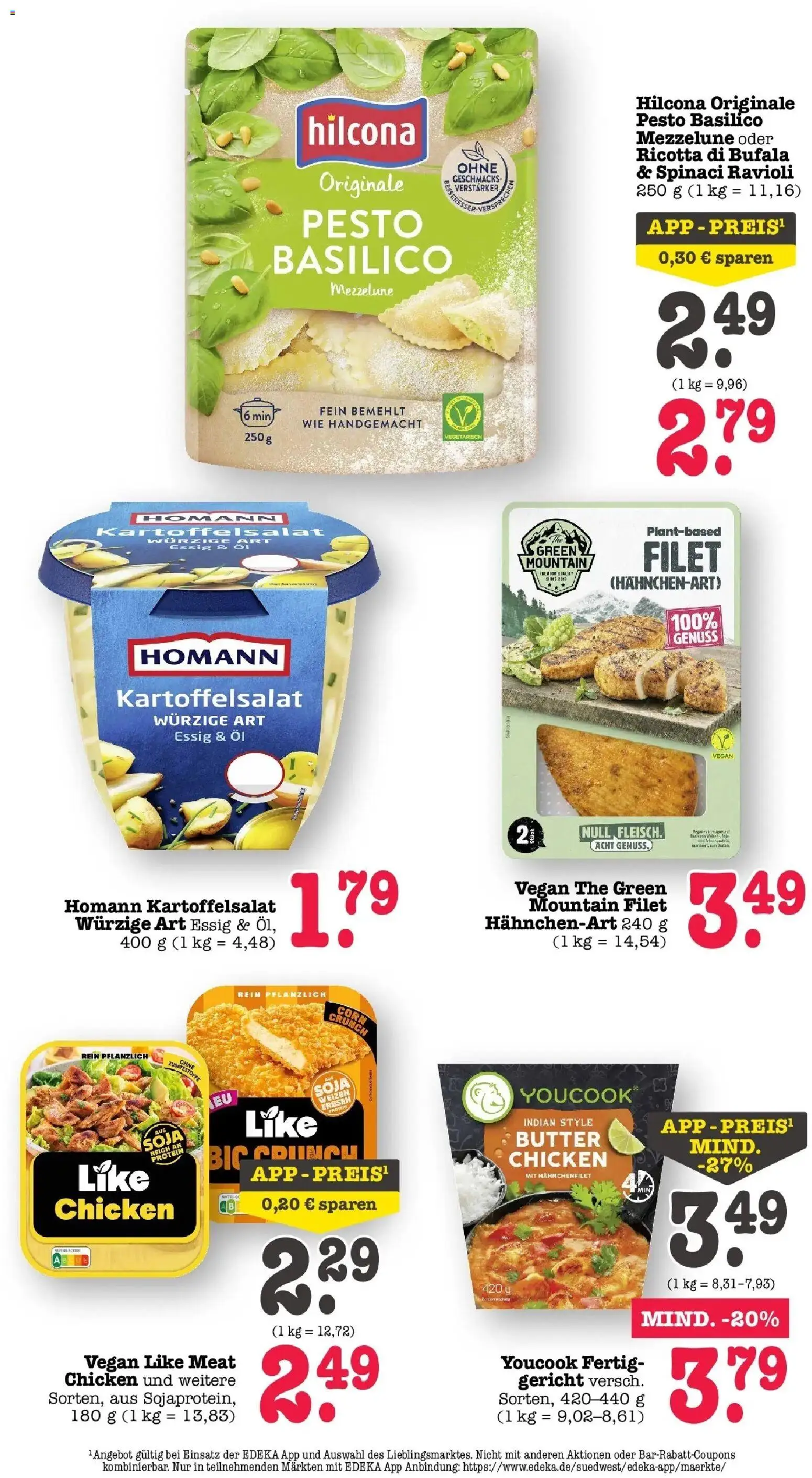 Edeka Prospekt Frankfurt Am Main (ab 31.08.2026) » Angebote Online | Seite: 31 | Produkte: Youcook, Butter, Öl, Like meat