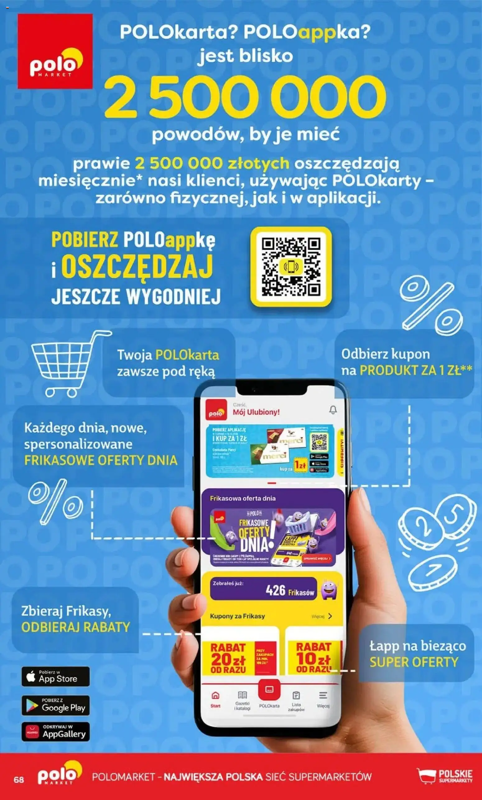 Nowa POLOmarket gazetka od jutra 23.09.2026 | Strona: 68 | Produkty: Merci
