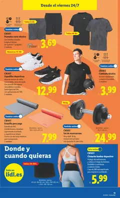 Vista previa CRIVIT Pantalón corto técnico, Con bolsillos laterales. Longitud interior de la pierna: 7 pulgadas. 2 modelos. válido desde el 20/07/2026 | Página: 25 | Productos: Zapatillas deportivas, Zapatillas, Cinturón, Pantalón corto