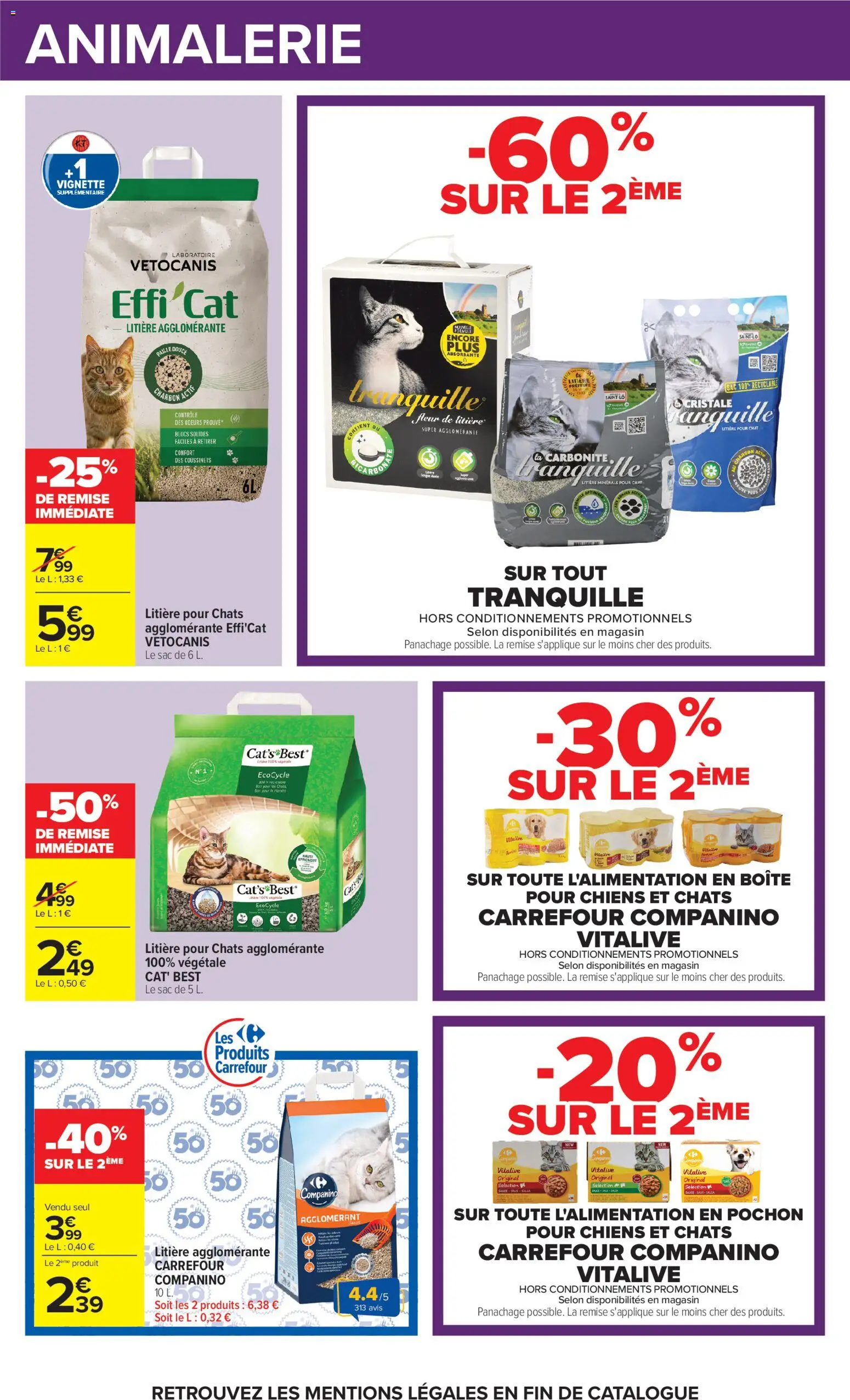 {H1} | Page: 51 | Produits: Litière agglomérante, Alimentation, Litière pour chats, Litière