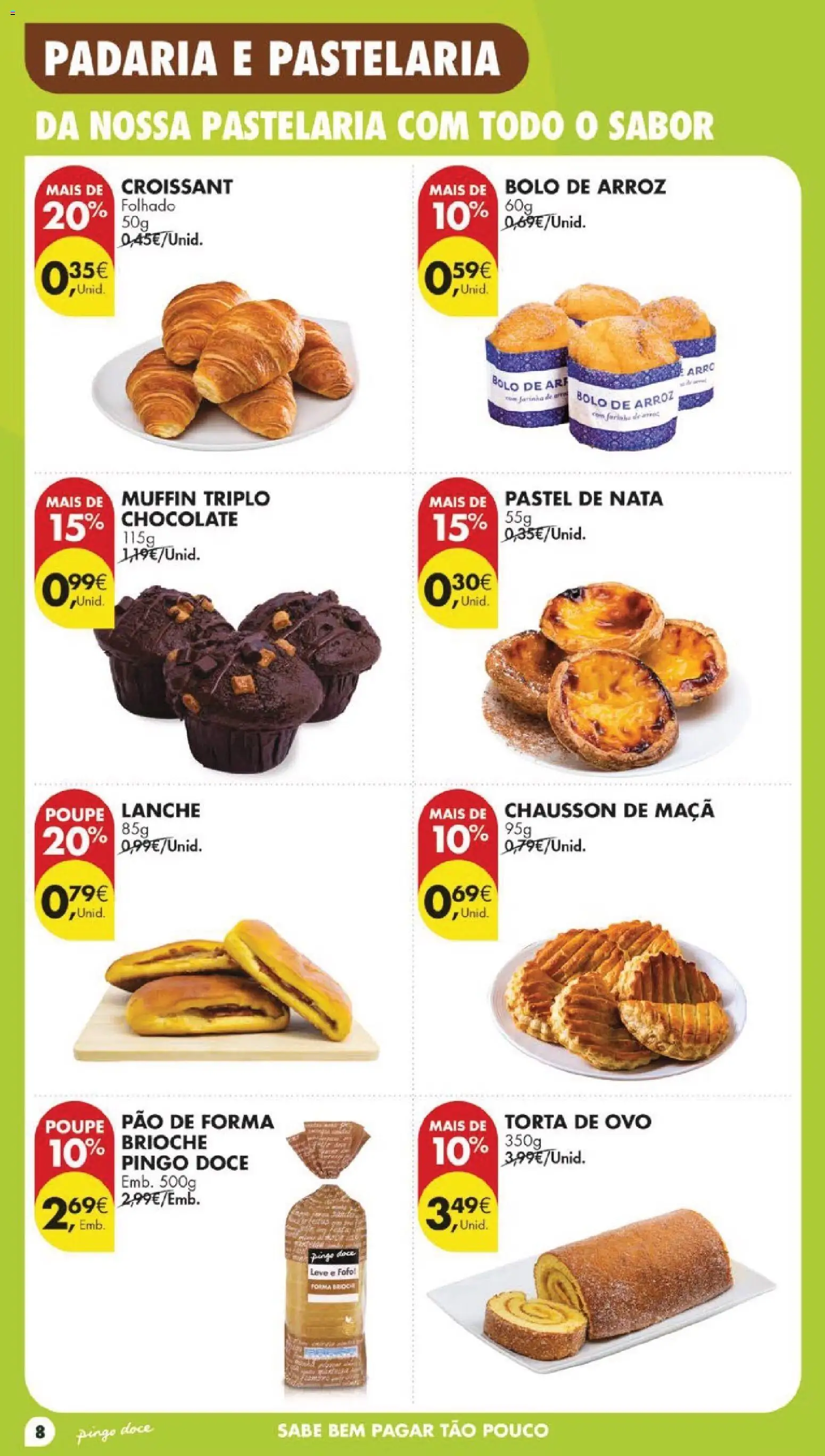 Pingo Doce folheto │ válido de 05.05.2026 | Página: 8 | Produtos: Padaria, Bolo, Nata, Torta
