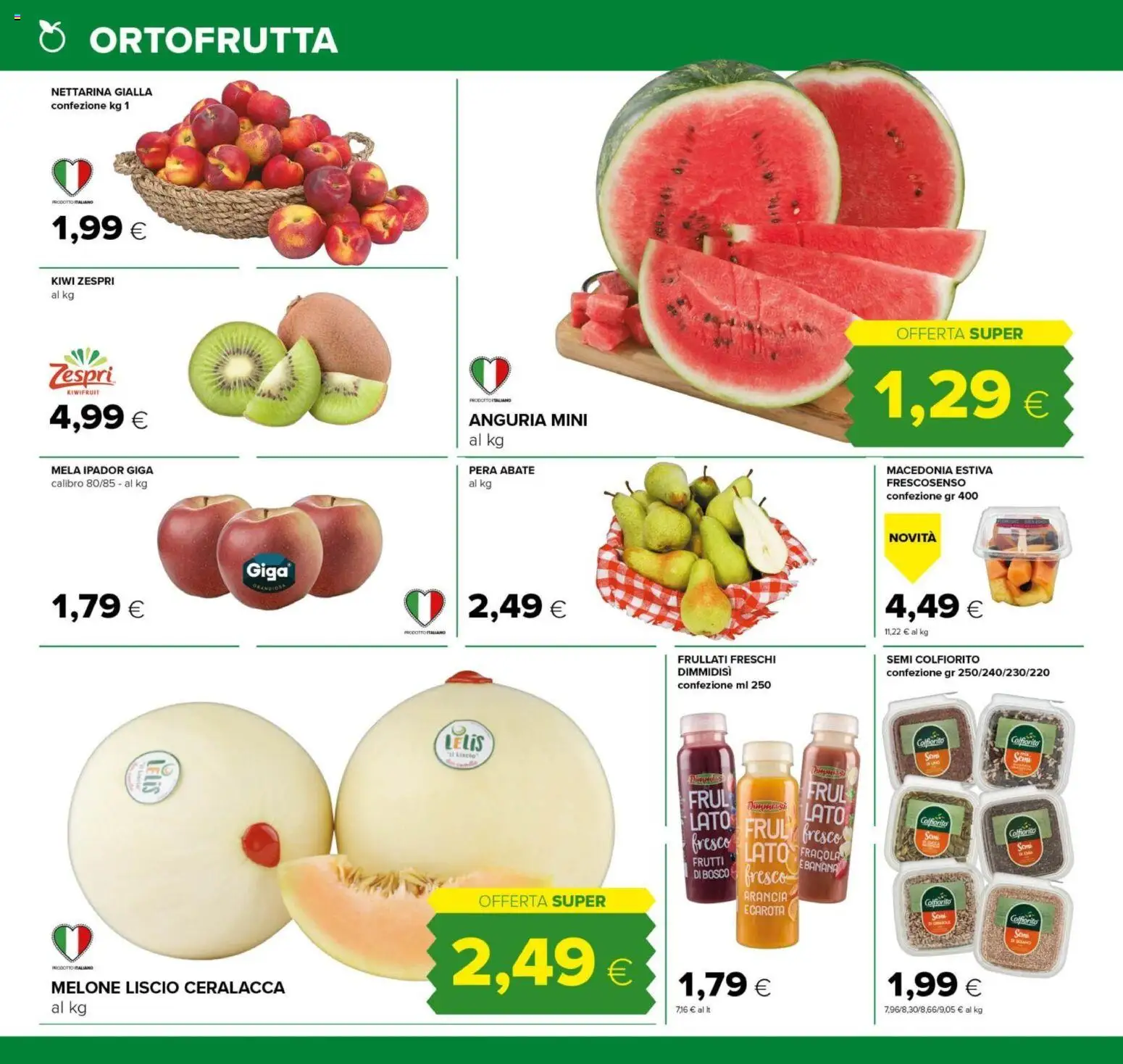 Volantino Tigre del 04.06.2026 | Pagina: 6 | Prodotti: Kiwi, Anguria, Melone, Macedonia
