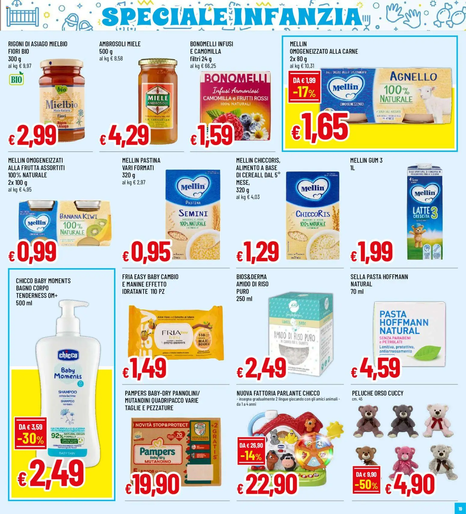 Volantino Famila del 29/10/2026 | Pagina: 18 | Prodotti: Riso, Frutta, Miele, Bagno
