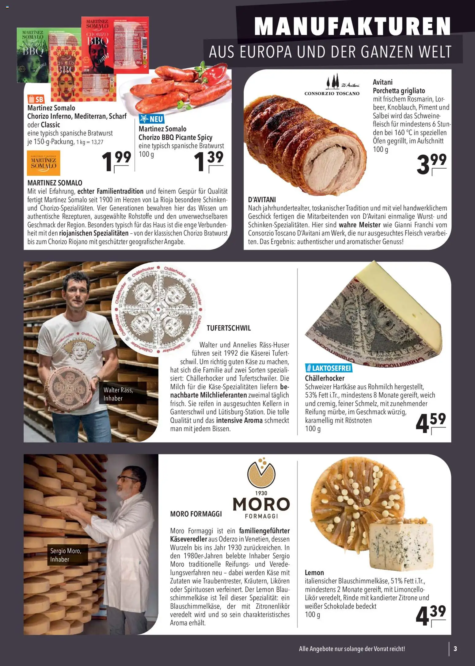 CITTI Markt Prospekt – gültig ab 02.09.2026 | Seite: 3 | Produkte: Käse, Schokolade, Spezialitäten, Zitrone