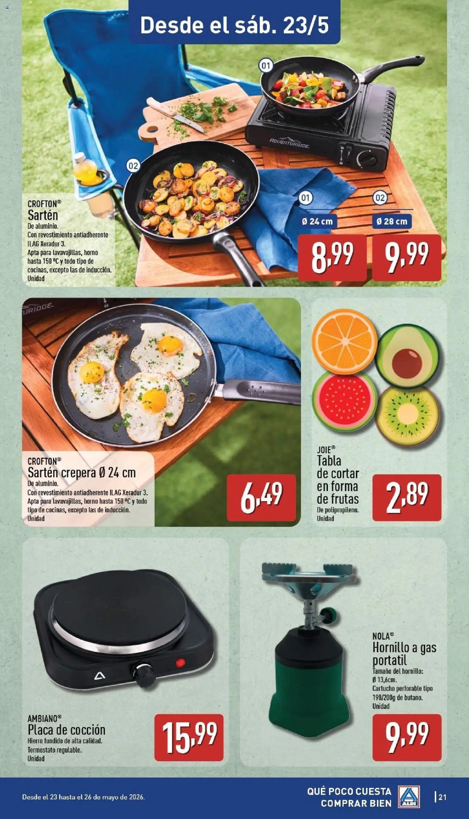 Aldi folleto Baleares │ válido desde el 18.05.2026 | Página: 21 | Productos: Tabla de cortar, Pan, Horno