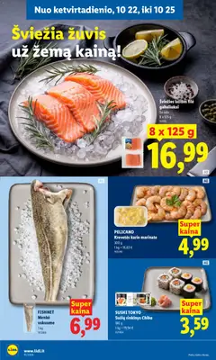LIDL leidinys galioja nuo 2026.10.19 | Puslapis: 34 | Prekių: Lašišos, Žuvis