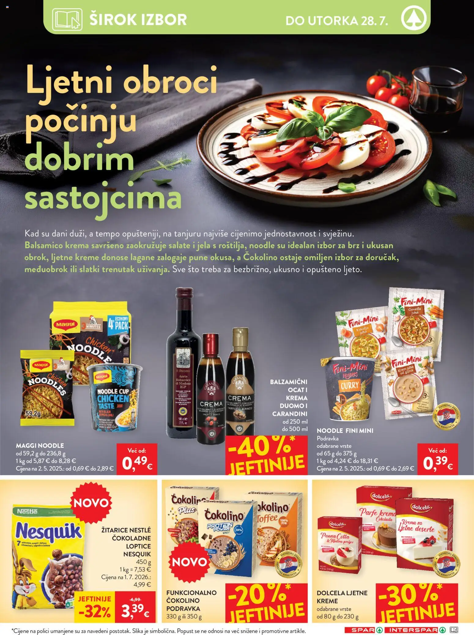 Spar katalog | vrijedi od 22.07.2026 | Stranica: 5 | Proizvodi: Podravka, Ocat, Curry, Balsamico