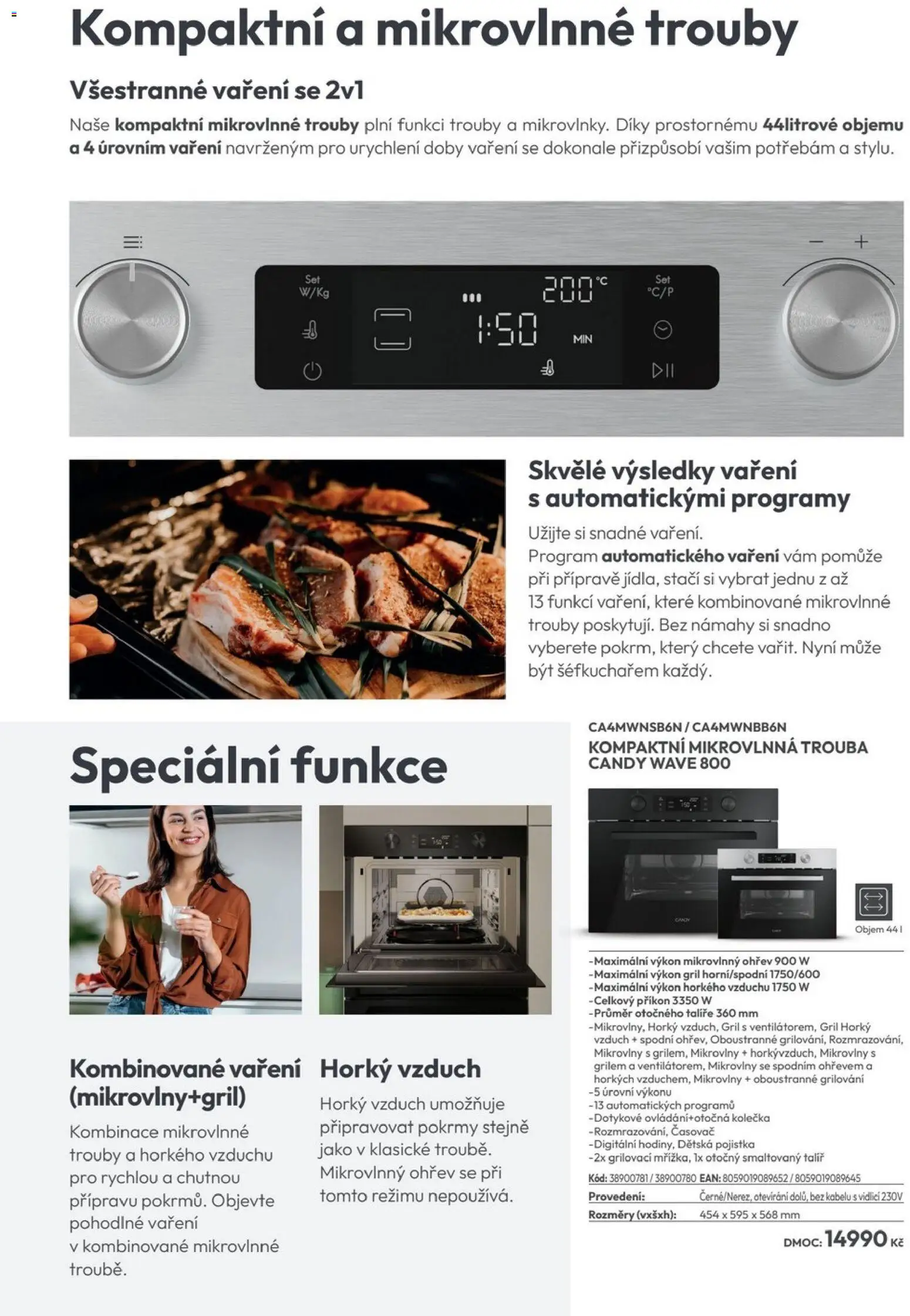 XXXLutz leták - Candy 2026 od 01.02.2026 | Strana: 10 | Produkty: Mikrovlnná trouba, Gril, Talíř, Časovač