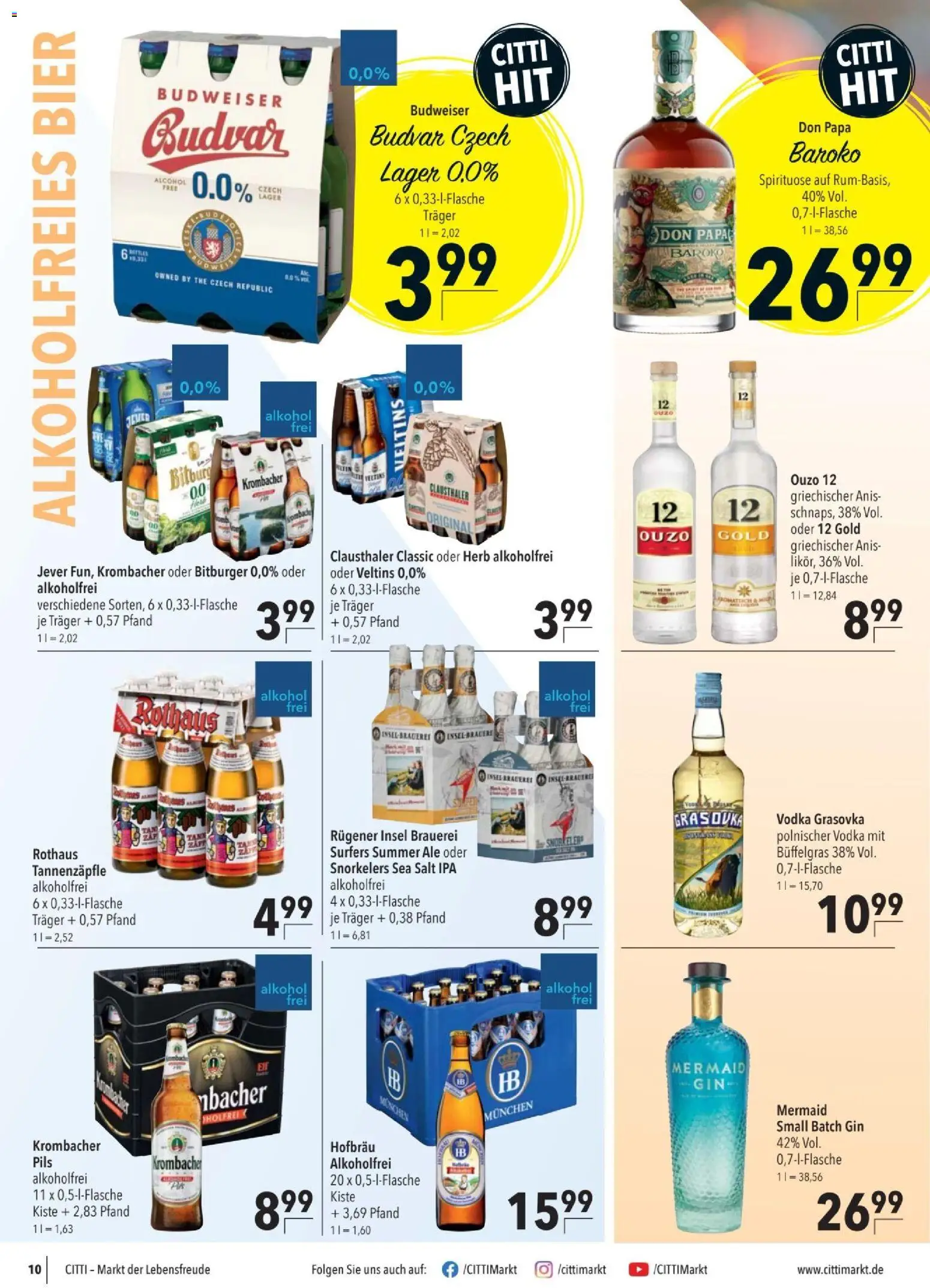 CITTI tilbudsavis – gyldig fra 08/07/2026 | Side: 10 | Produkter: Gin, Vodka, Salt