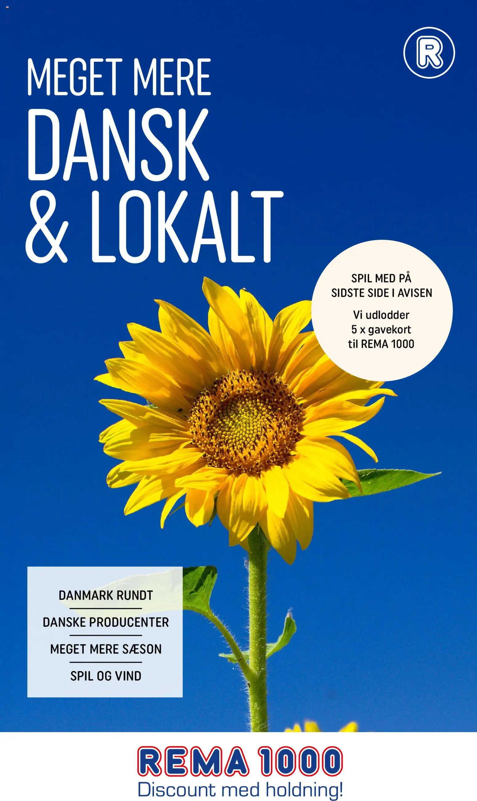 Rema 1000 - Dansk & Lokalt (14/07 catalogue cover