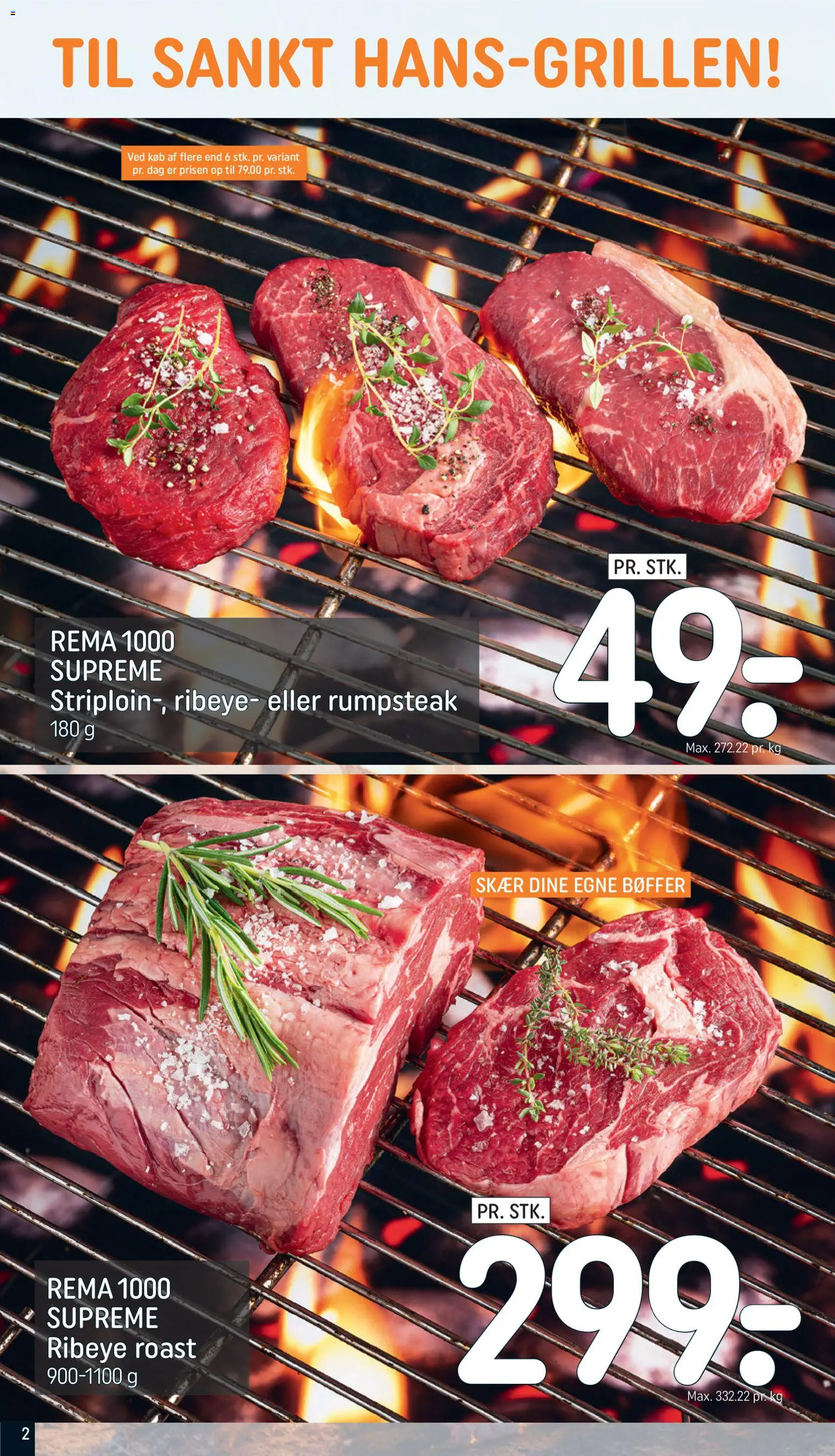 Rema 1000 tilbudsavis – gyldig fra 21.06.2026 | Side: 2 | Produkter: Bøffer