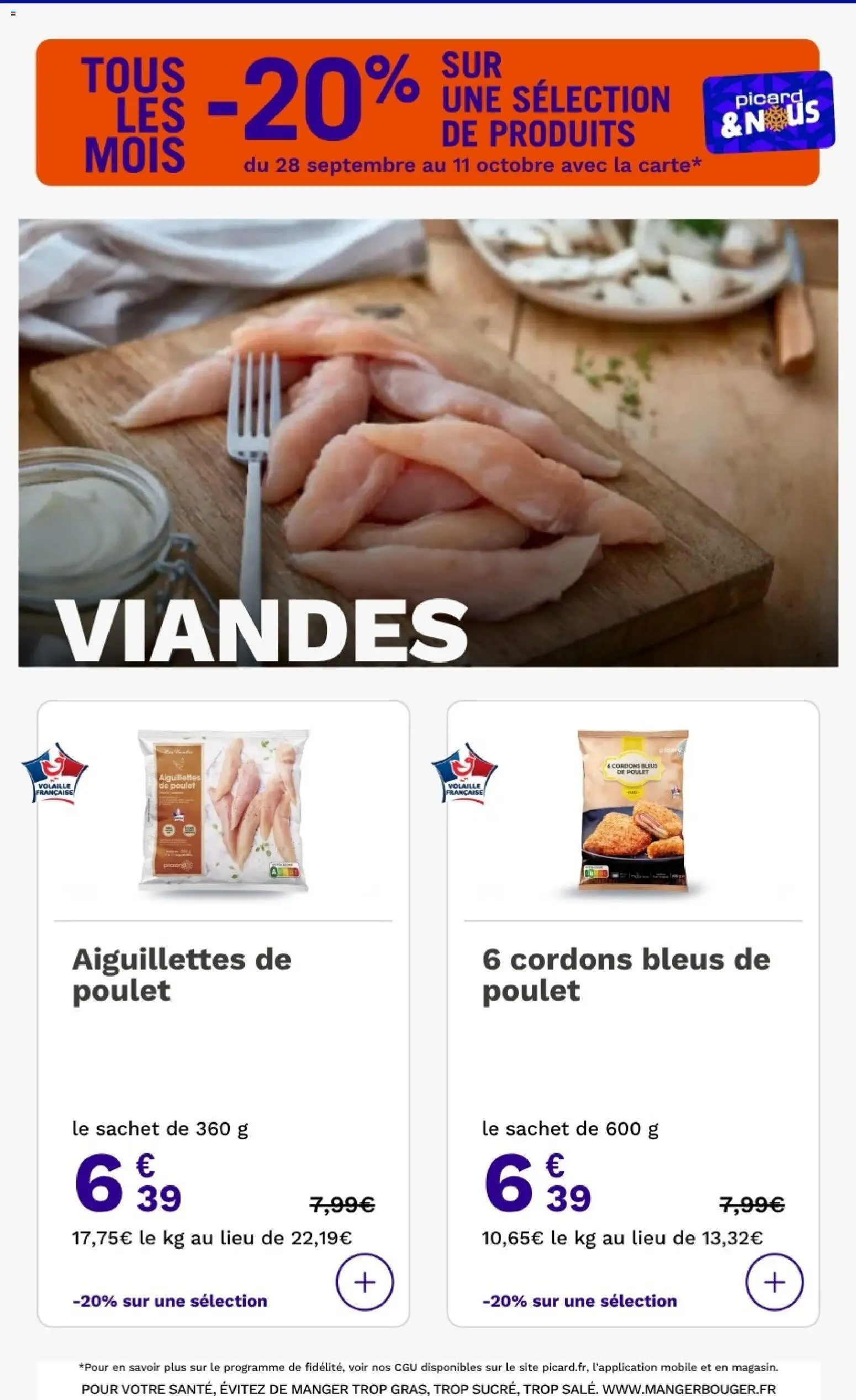 {H1} | Page: 19 | Produits: Volaille, Poulet, Aiguillettes de poulet