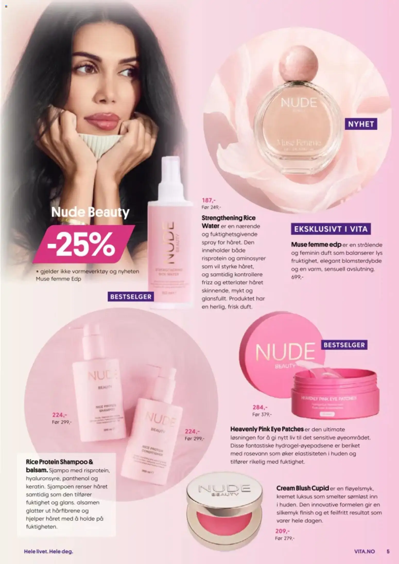 {H1} | Side: 5 | Produkter: Lys, Necessär, Jupe en jean, Blush