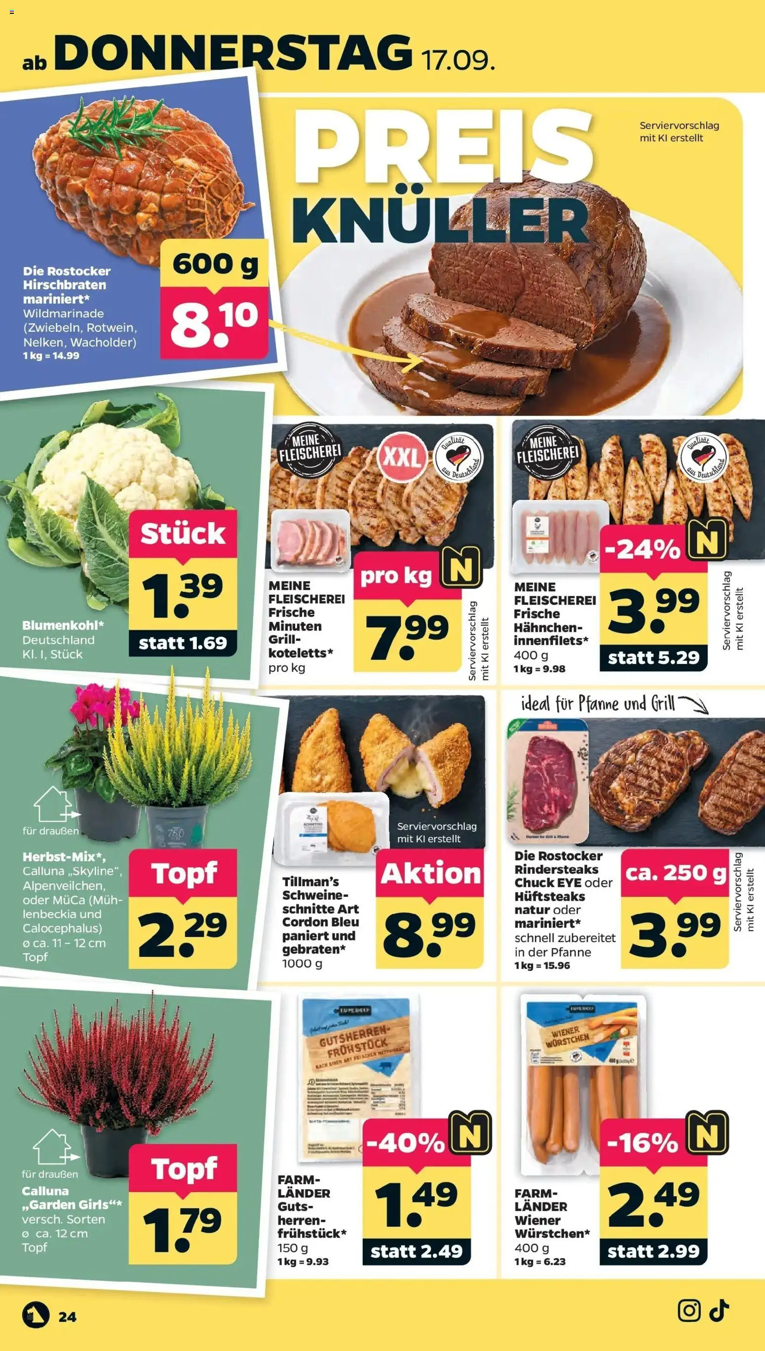 Netto Aktueller Prospekt ab 14.09.2026 → Angebote nächste Woche | Seite: 28 | Produkte: Grill, Hahnchen
