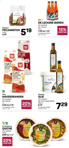 Ekoplaza folder - Voorbeeld van een folder van Ekoplaza, geldig van 28-10-2026 | Pagina: 8 | Producten: Spinazie, Olie, Olijfolie, Kokosolie
