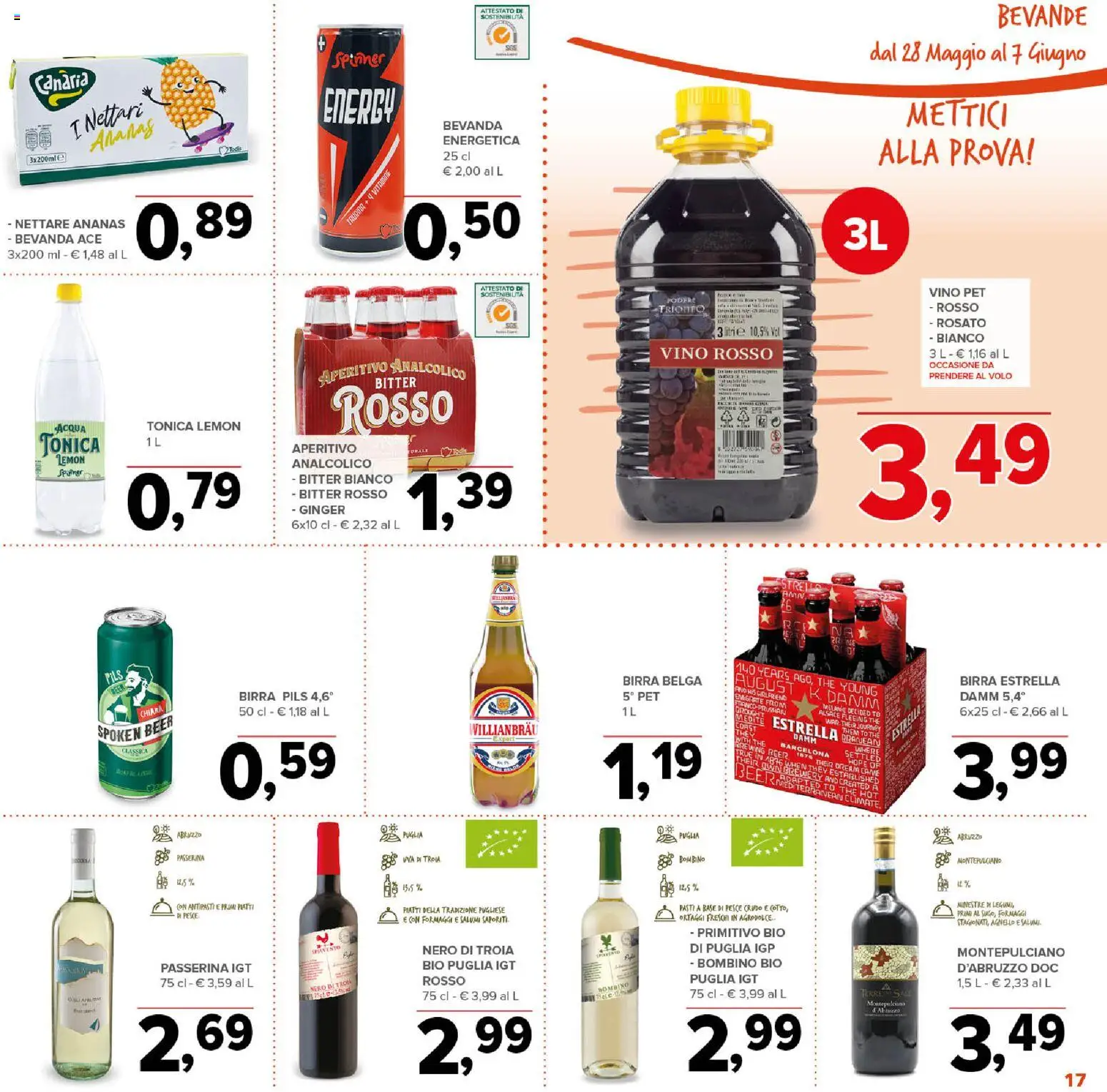 Volantino Todis del 28.05.2026 | Pagina: 17 | Prodotti: Birra, Ortaggi, Ananas, Agnello