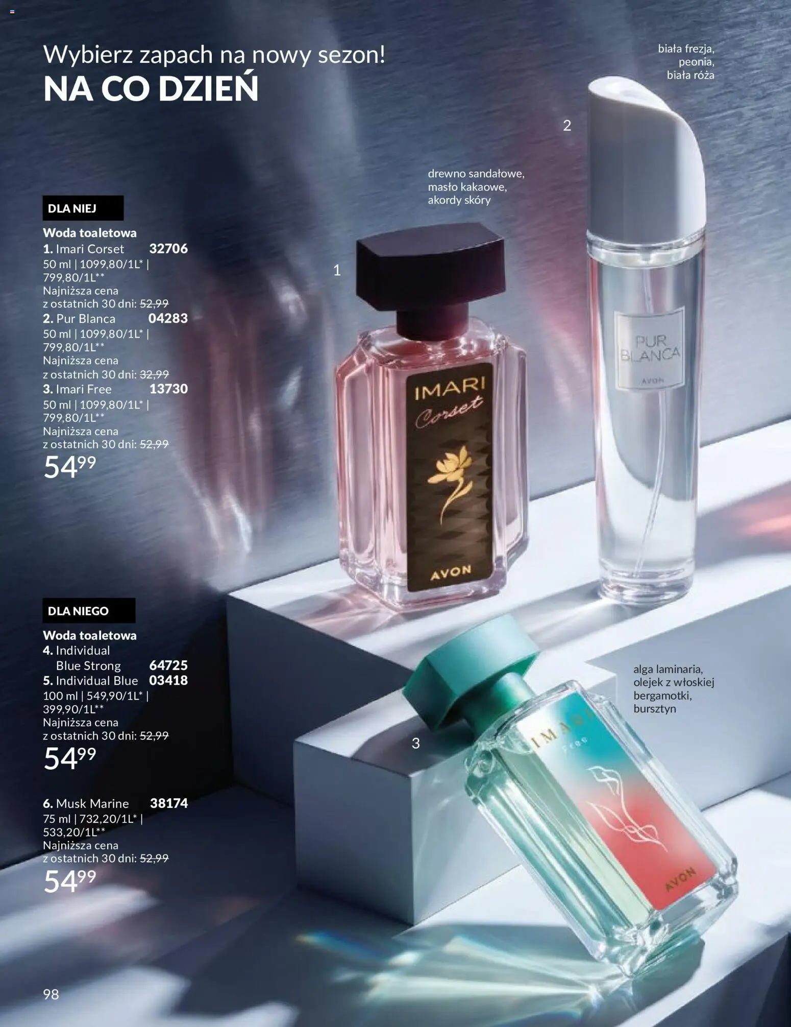 Avon Katalog 9 2026 od 01.09.2026 | Strona: 98 | Produkty: Zapach, Woda toaletowa, Masło, Woda