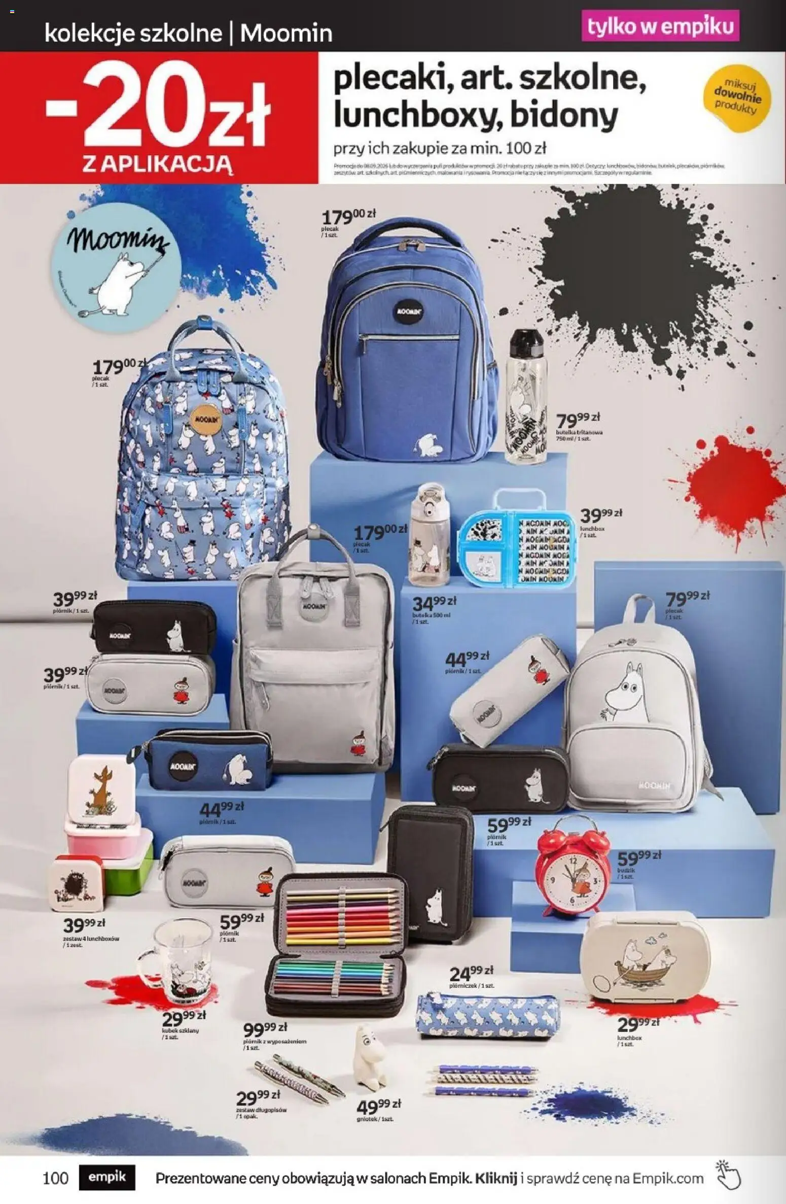 Empik promocje od 12.08.2026 | Strona: 100 | Produkty: Plecak, Budzik, Lunchbox
