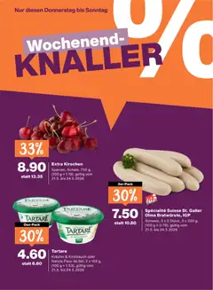 Extra Kirschen, Spanien, Schale, 750 g, gültig vom 21.5. bis 24.5.2026 ab 21.05.2026 gültig | Seite: 24 | Produkte: Kirschen, Knoblauch