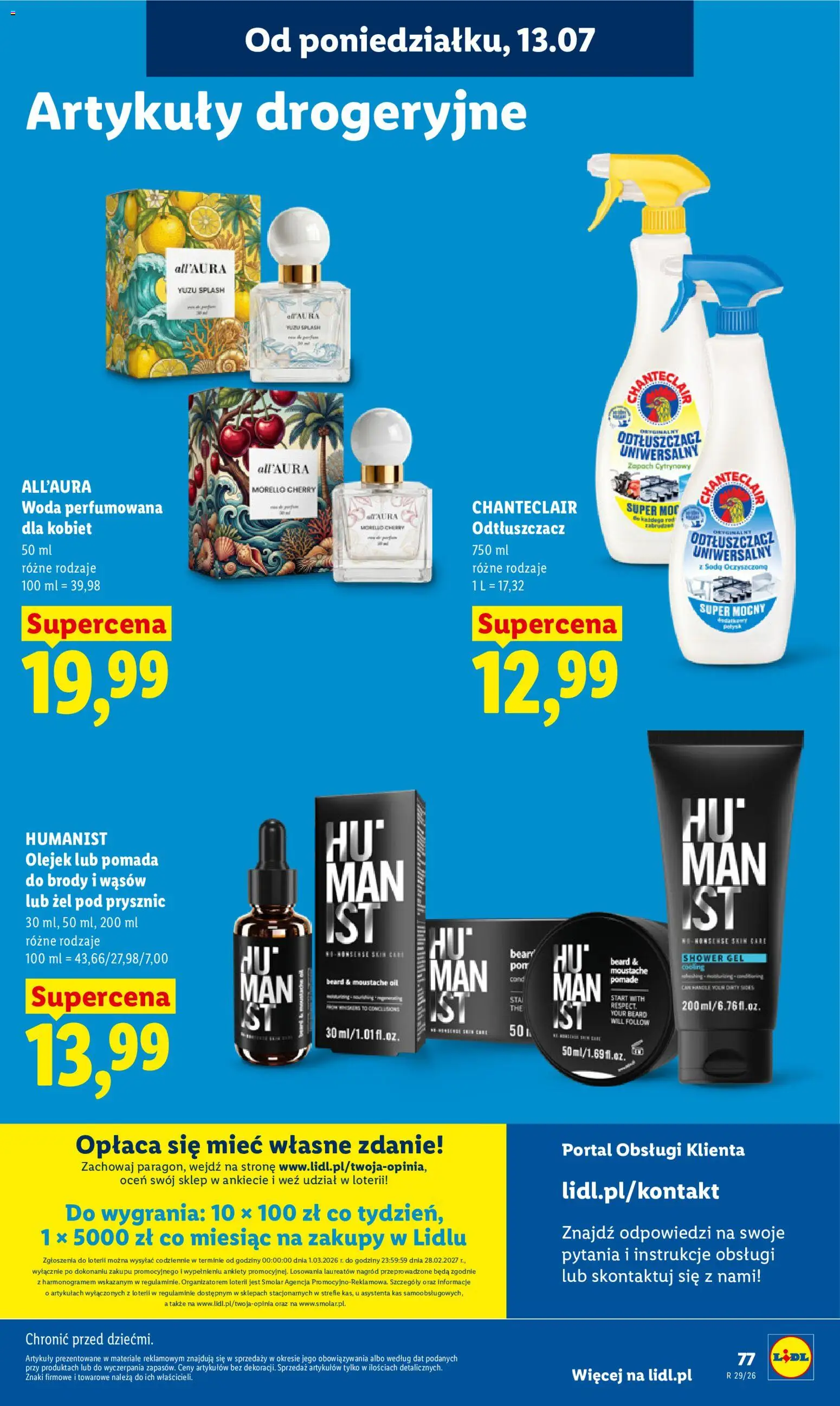 Lidl gazetka od 13.07.2026 | Strona: 91 | Produkty: Prysznic, Zapach, Żel pod prysznic, Woda
