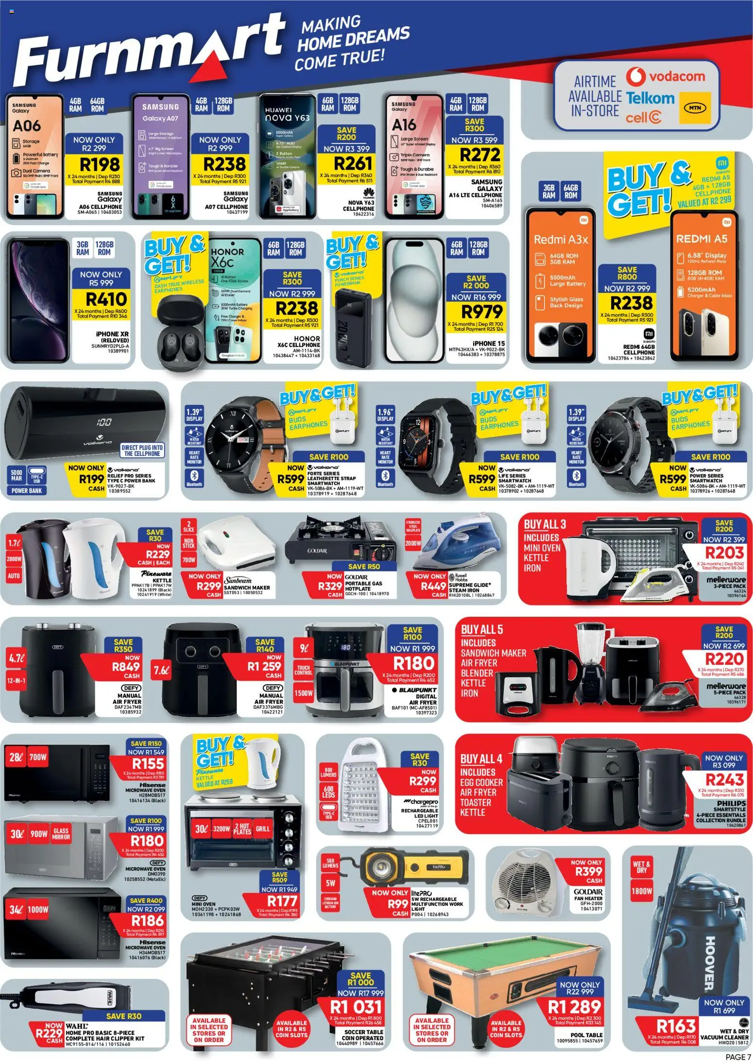 New Furnmart catalogue – valid from 10/08/2026 | Page: 7 | Products: Iron, Toaster, Heater, Water