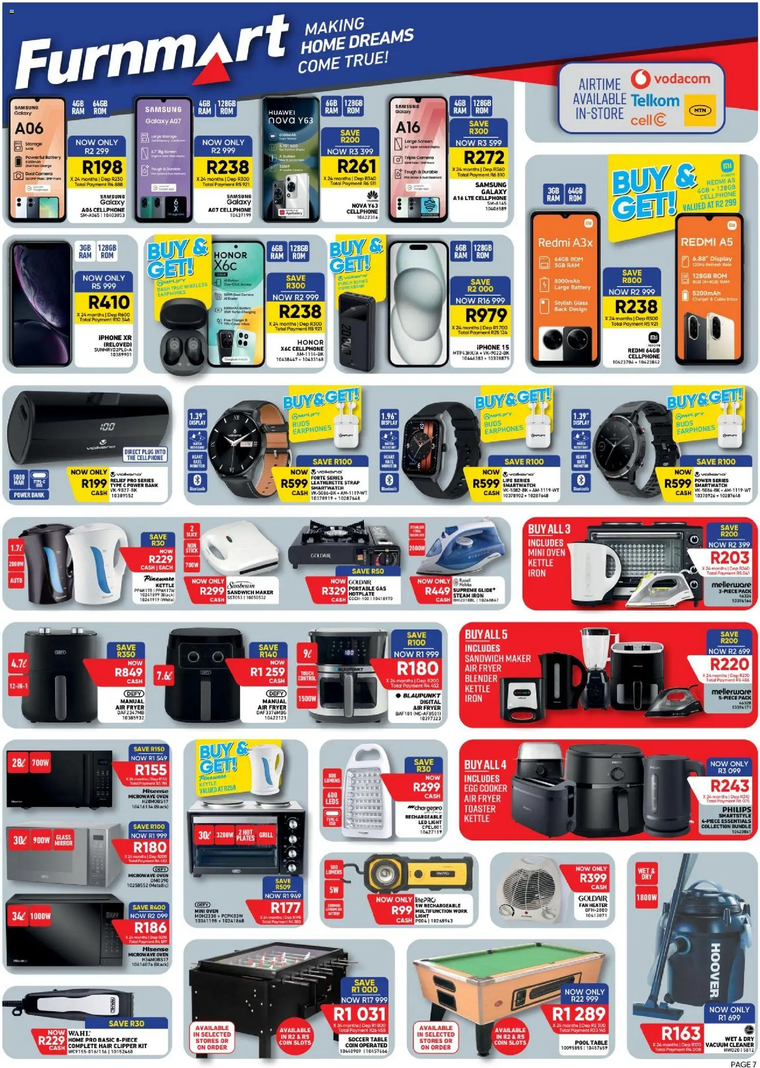 New Furnmart catalogue – valid from 10/08/2026 | Page: 7 | Products: Toaster, Table, Hair clipper, Light