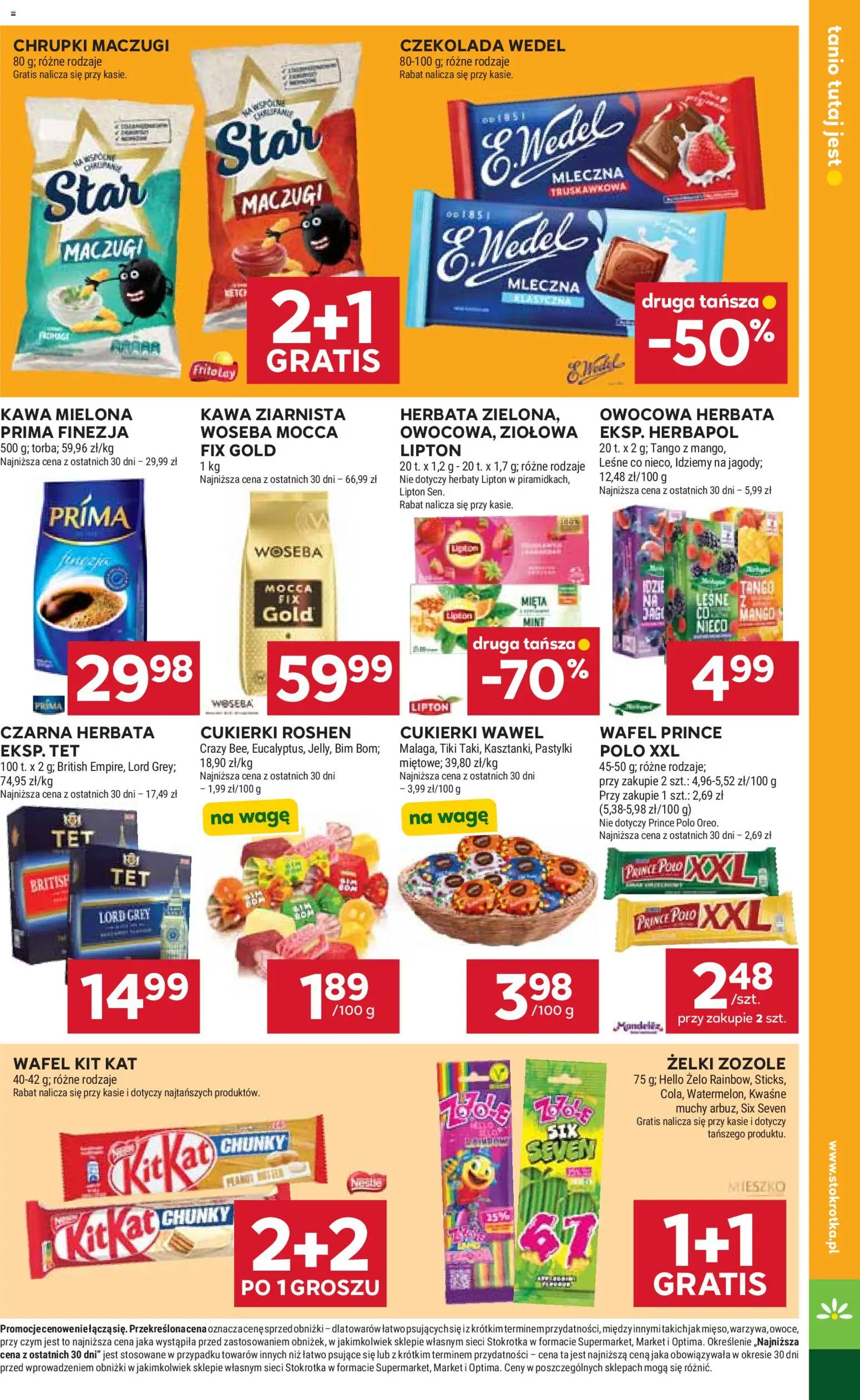 Stokrotka gazetka od 25.06.2026 | Strona: 27 | Produkty: Cukierki roshen, Kawa ziarnista, Kawa, Cukierki