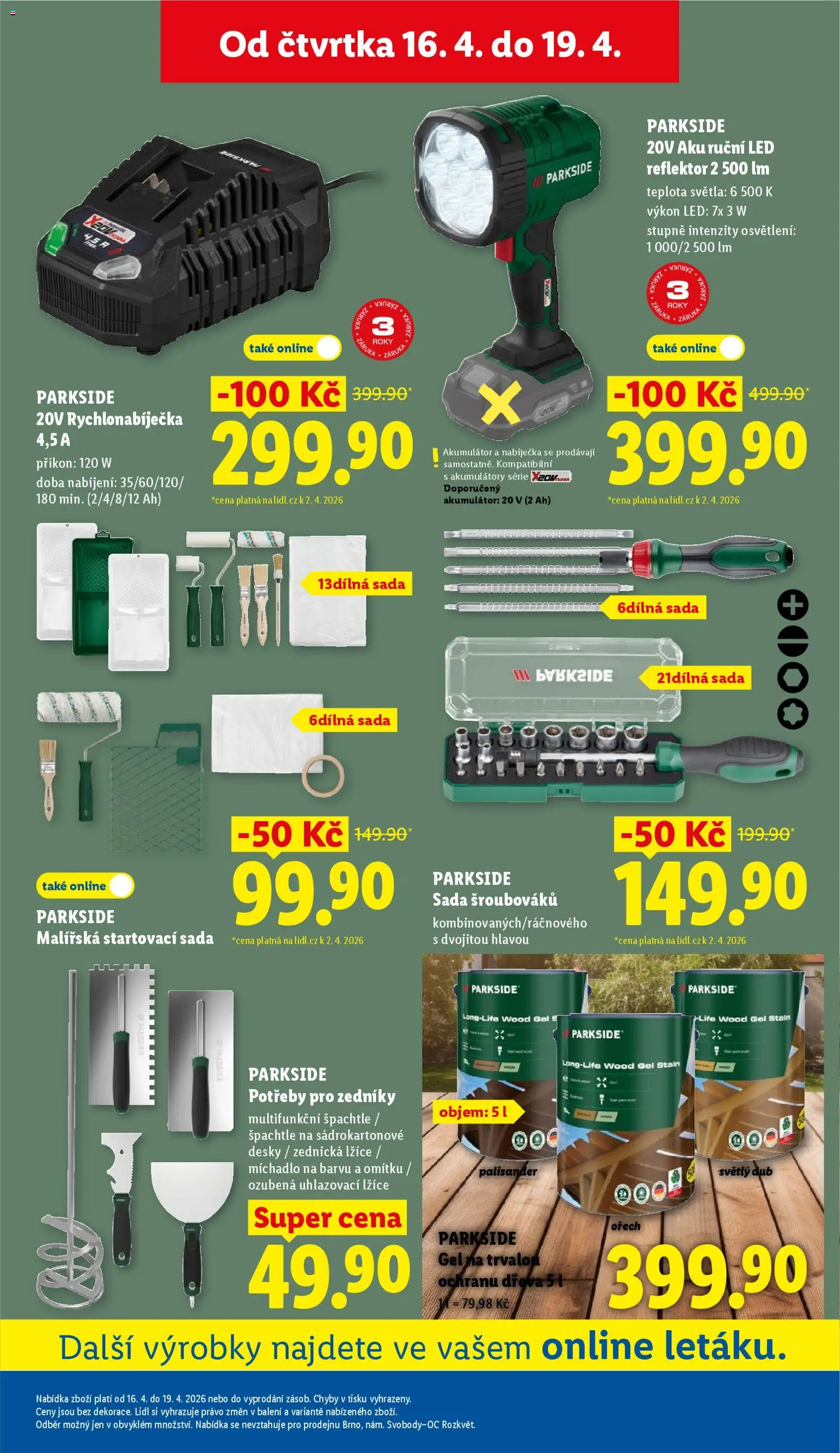 Lidl leták - Spotřební zboží od 13.04.2026 | Strana: 17 | Produkty: Lžíce, Mixér, Desky, LED