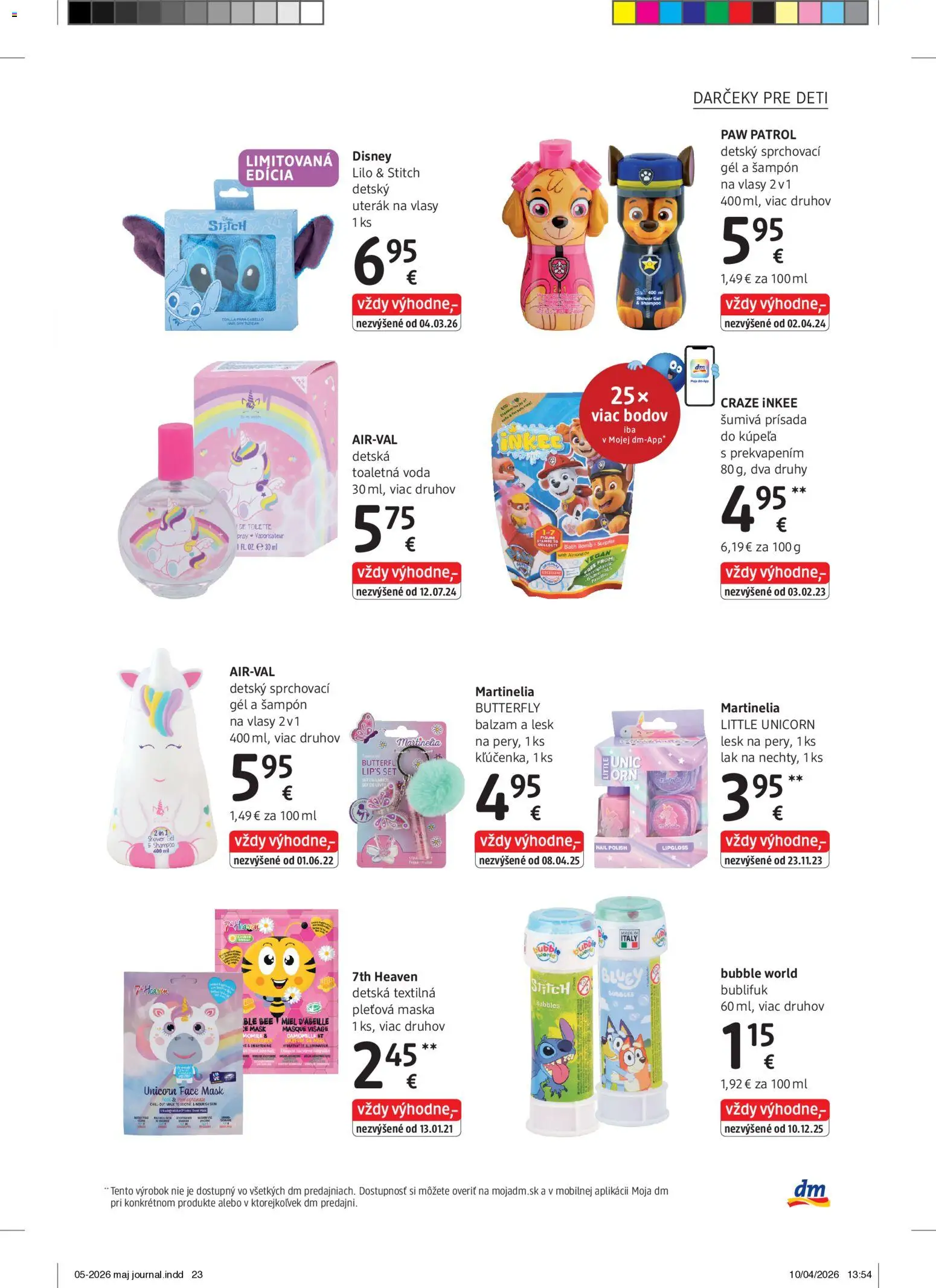 Nové dm drogerie akcie – leták je platný od 01.05.2026 | Strana: 23