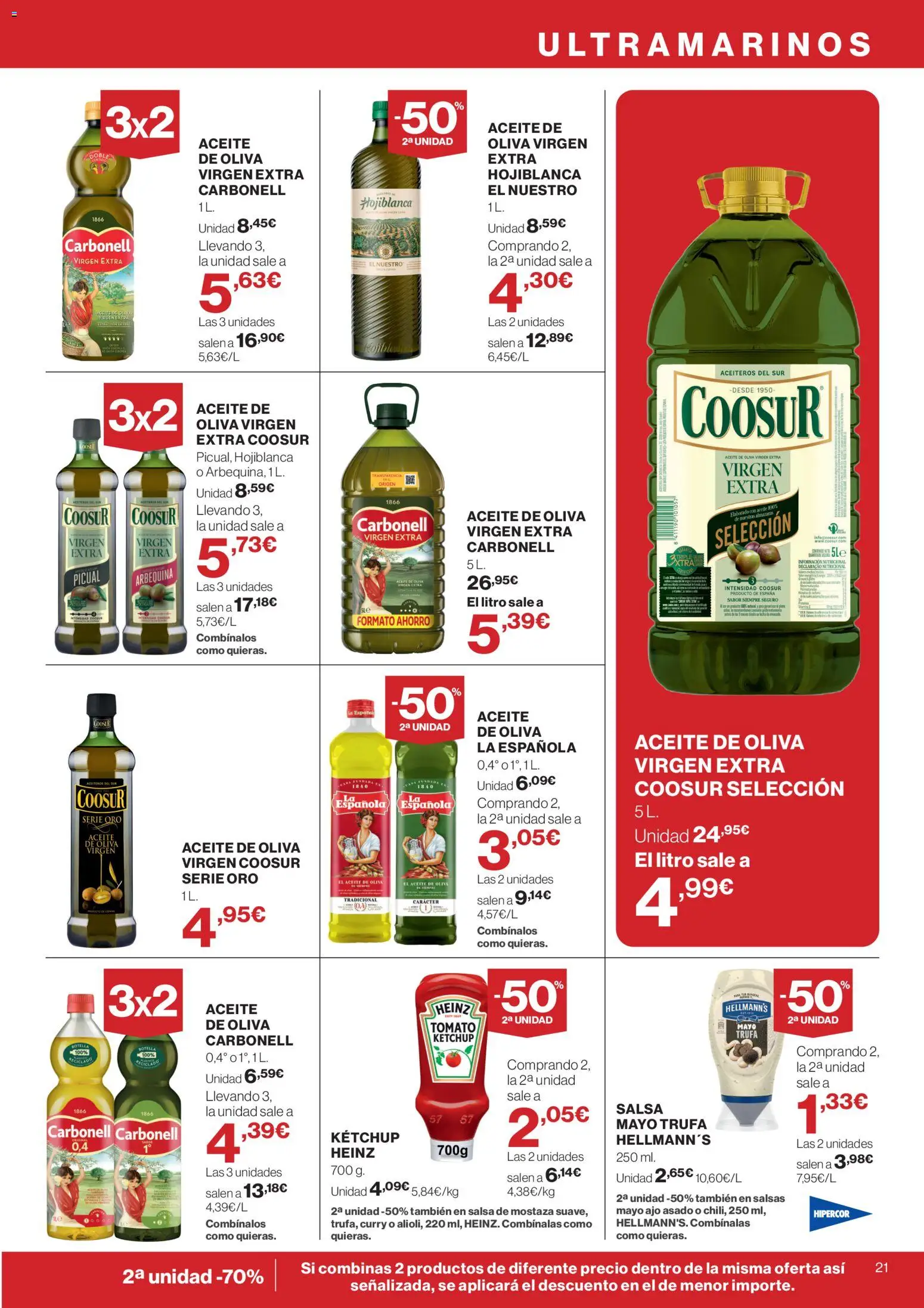 Hipercor catálogo │ válido desde el 06.05.2026 | Página: 21 | Productos: Aceite, Aceite de oliva