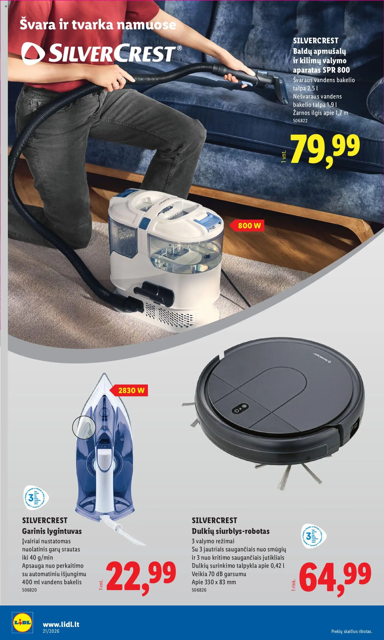 LIDL akcijos nuo 18.05.2026 | Puslapis: 18 | Prekių: Lygintuvas