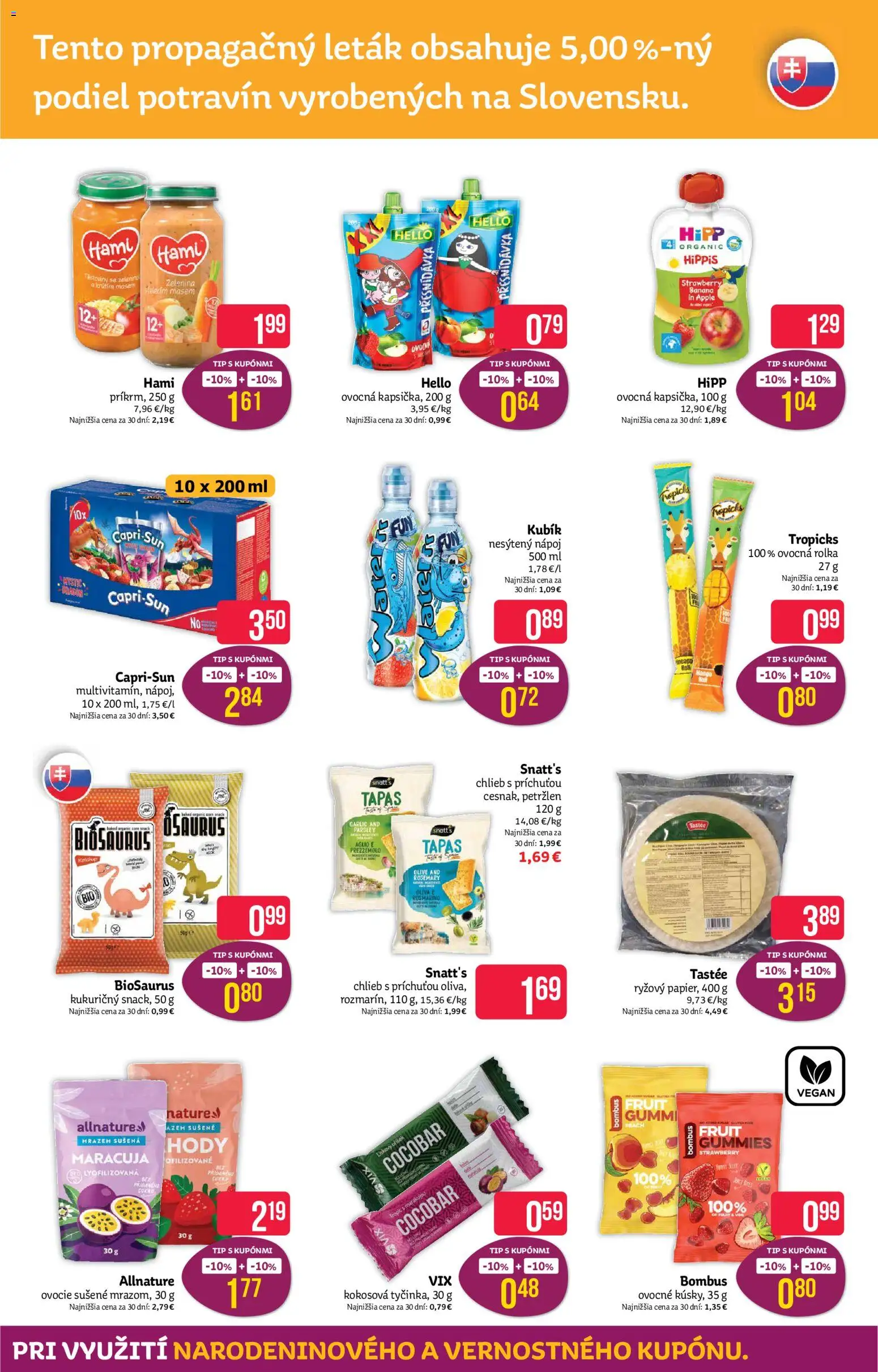 Nové Teta drogerie akcie – leták je platný od 28.09.2026 | Strana: 11 | Produkty: Chlieb, Apple, Zelenina, Mango