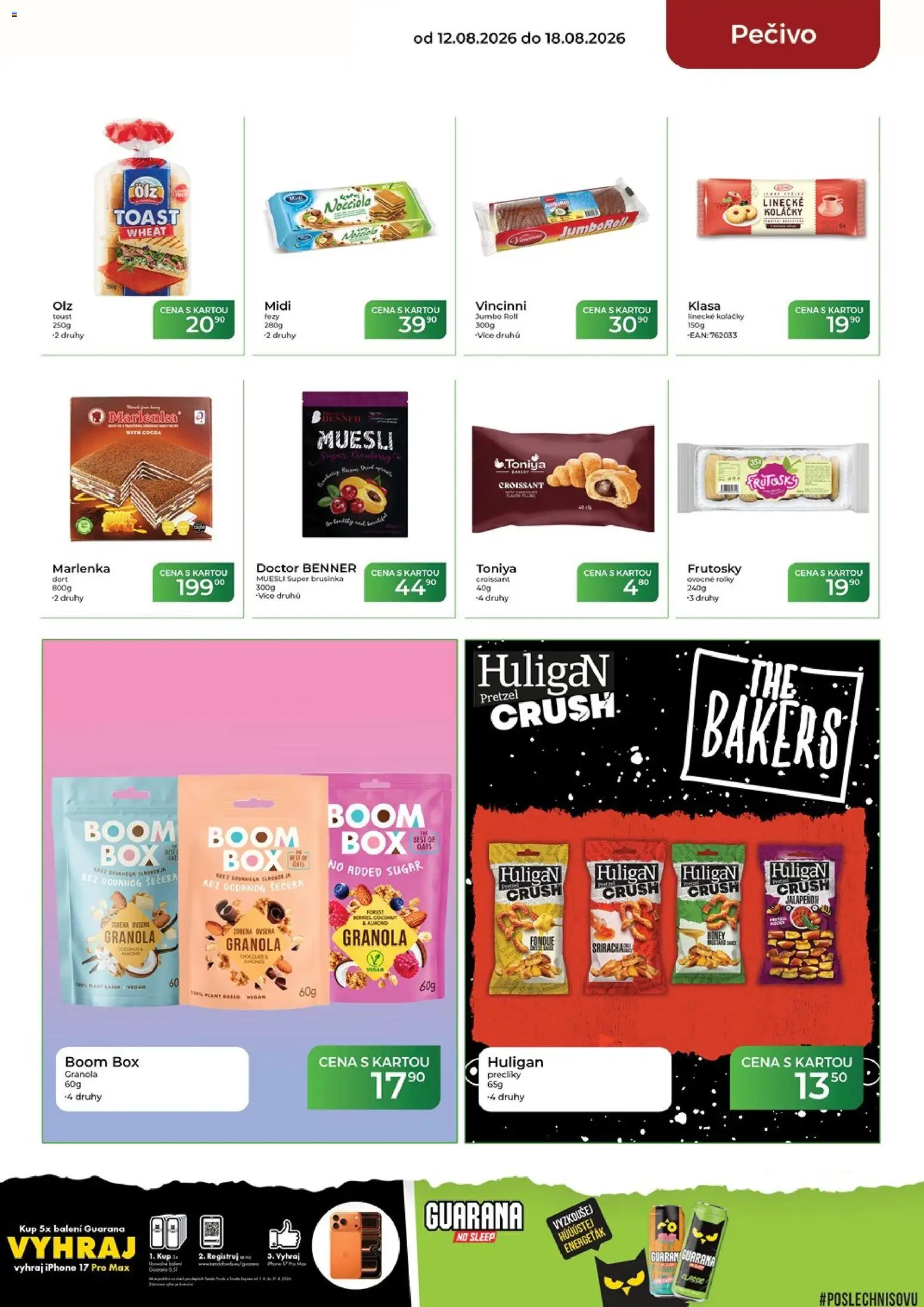 Tamda Foods leták od 12.08.2026 | Strana: 25 | Produkty: Granola, Sriracha, Pečivo, Marlenka