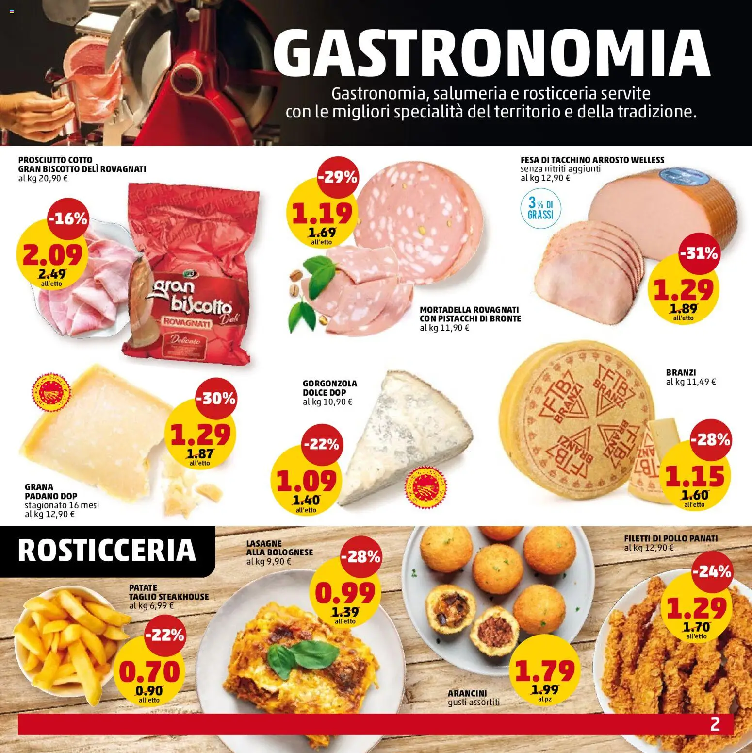 Volantino PENNY del 18.06.2026 | Pagina: 2 | Prodotti: Arrosto, Pollo, Tacchino, Mortadella