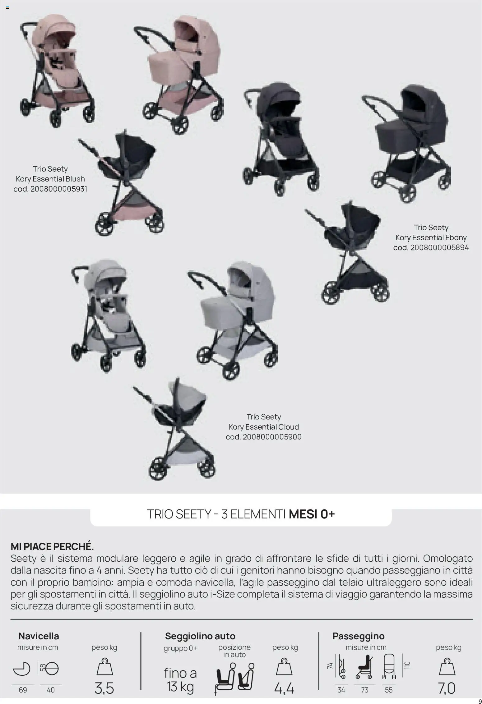 Volantino Prenatal del 16/09/2026 | Pagina: 9 | Prodotti: Passeggino, Seggiolino, Blush