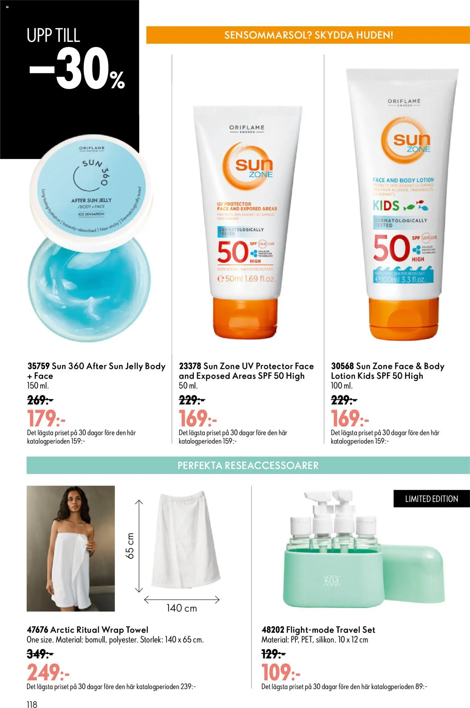 Oriflame reklamblad aktuell från 26/08/2026 | Sida: 118 | Produkter: Body lotion, Set, After sun