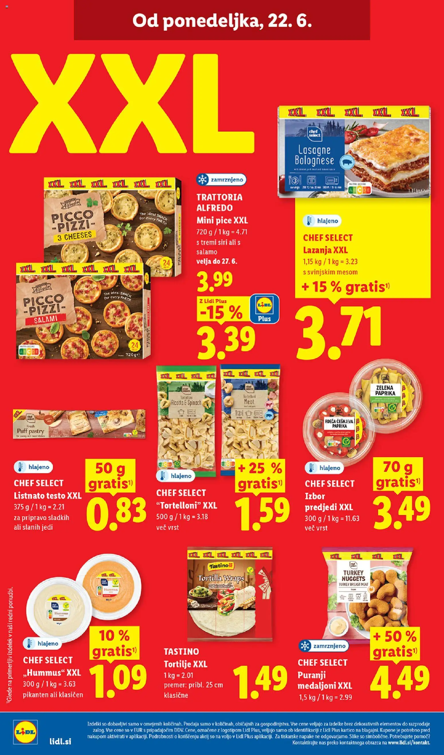 Novi Lidl katalog ponudbe – veljaven od 18.06.2026 | Stran: 48 | Izdelki: Paprika, Tortilje, Lazanja, Zelena