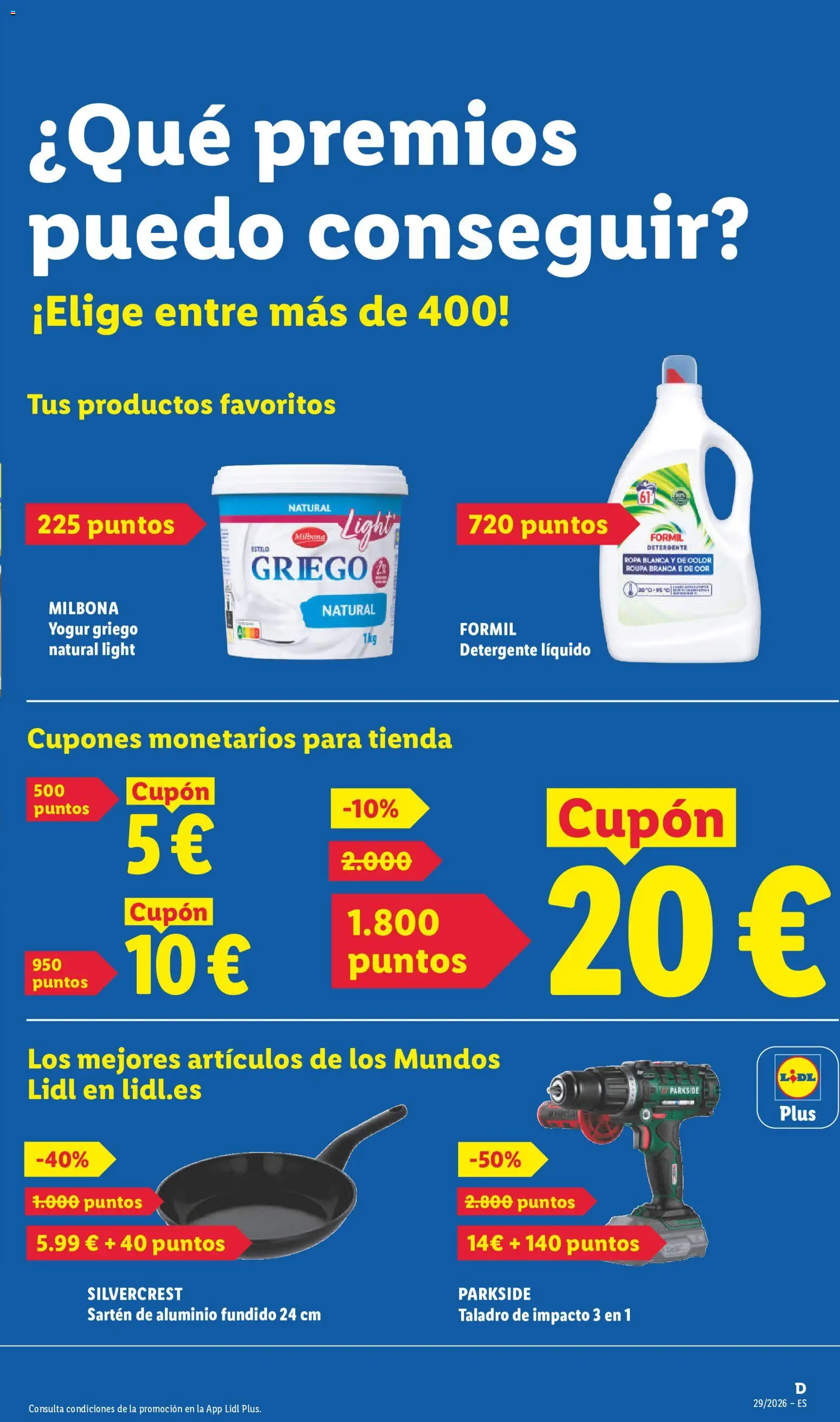 Lidl folleto │ válido desde el 13/07/2026 | Página: 33 | Productos: Detergente, Yogur, Pan, Detergente líquido