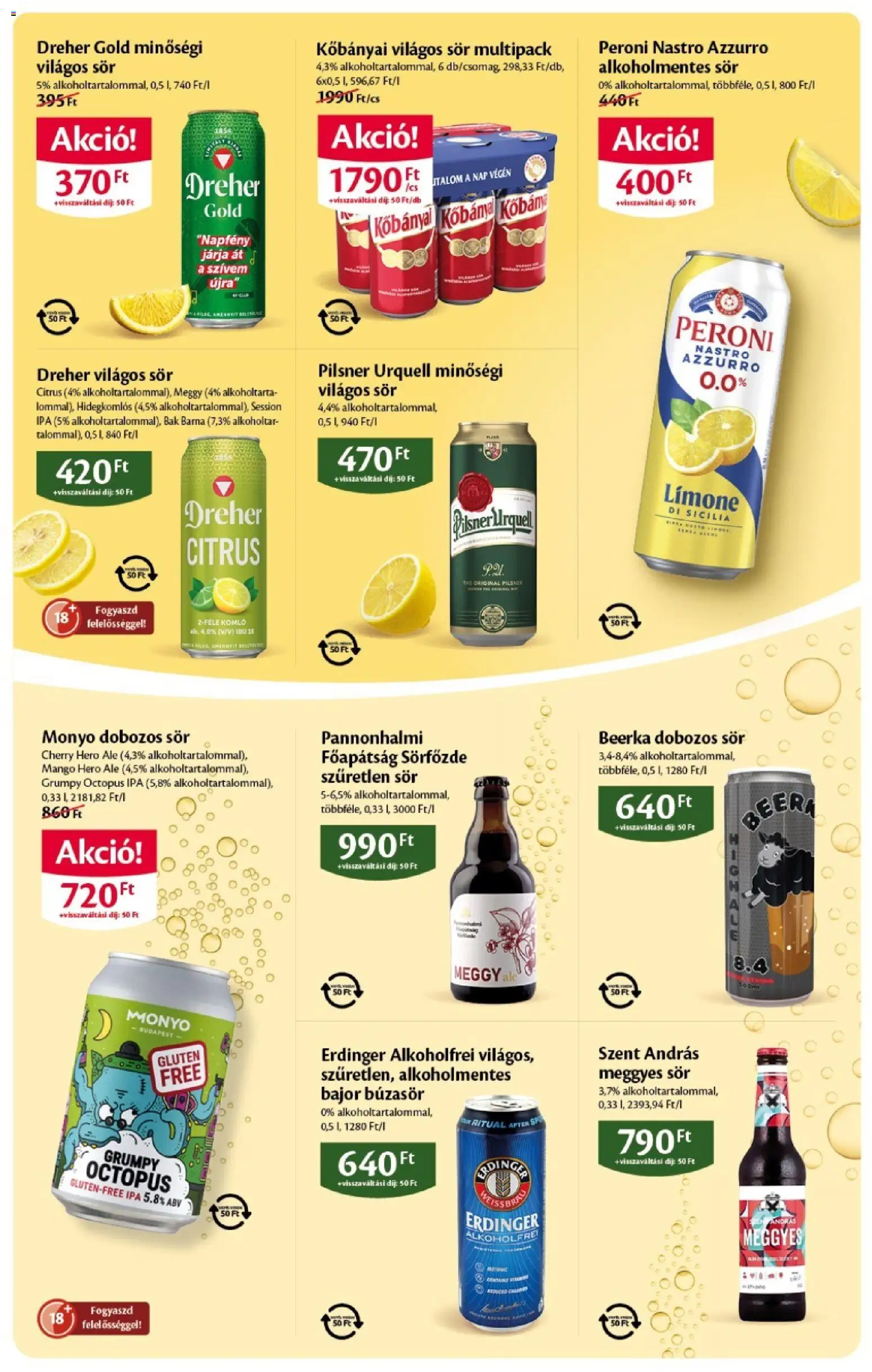 EcoFamily akciós ujság - amely érvényes a következő dátumtól: 2026.07.09. | Oldal: 7 | Termékek: Búzasör, Meggy, Dobozos sör, Alkoholmentes sör